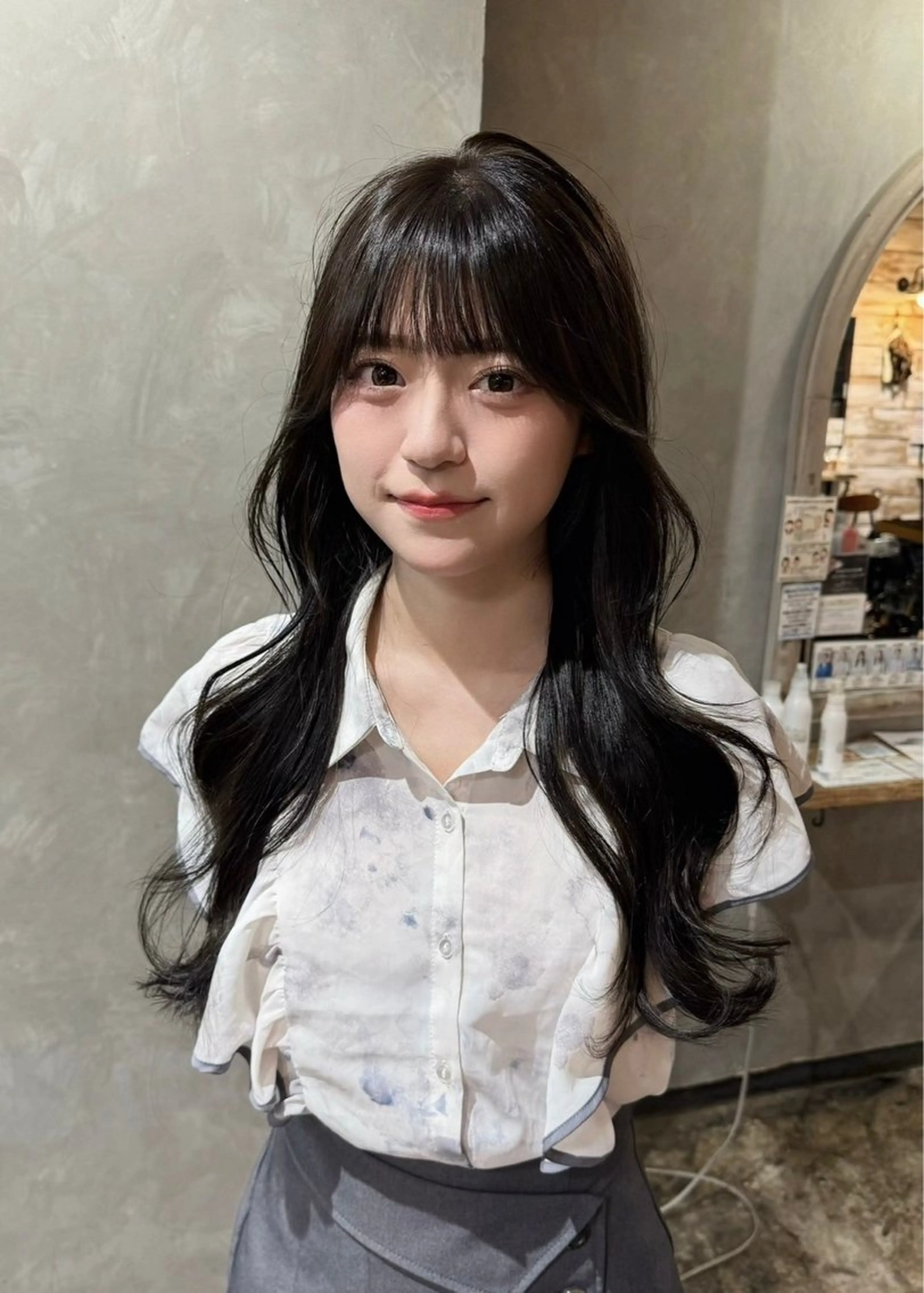 ロング レイヤーカット 似合わせカット 清水 健吏/ 韓国ヘア/レイヤーのヘアスタイル