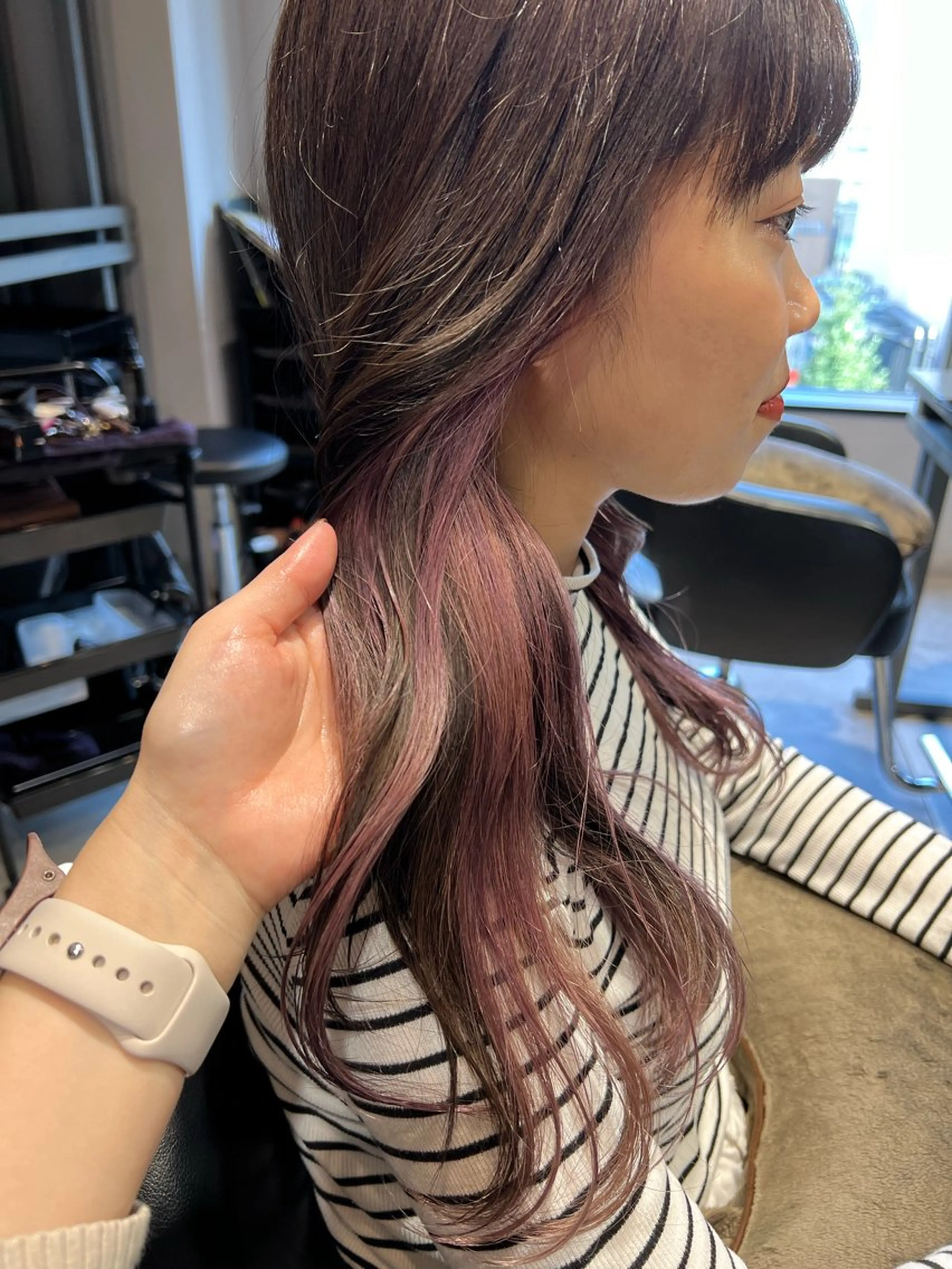 ロング カラー インナーカラー ヘアカラー トリートメント ヘッドスパ ✨髪質改善矯正× ブリーチ✨YU-KIのヘアスタイル