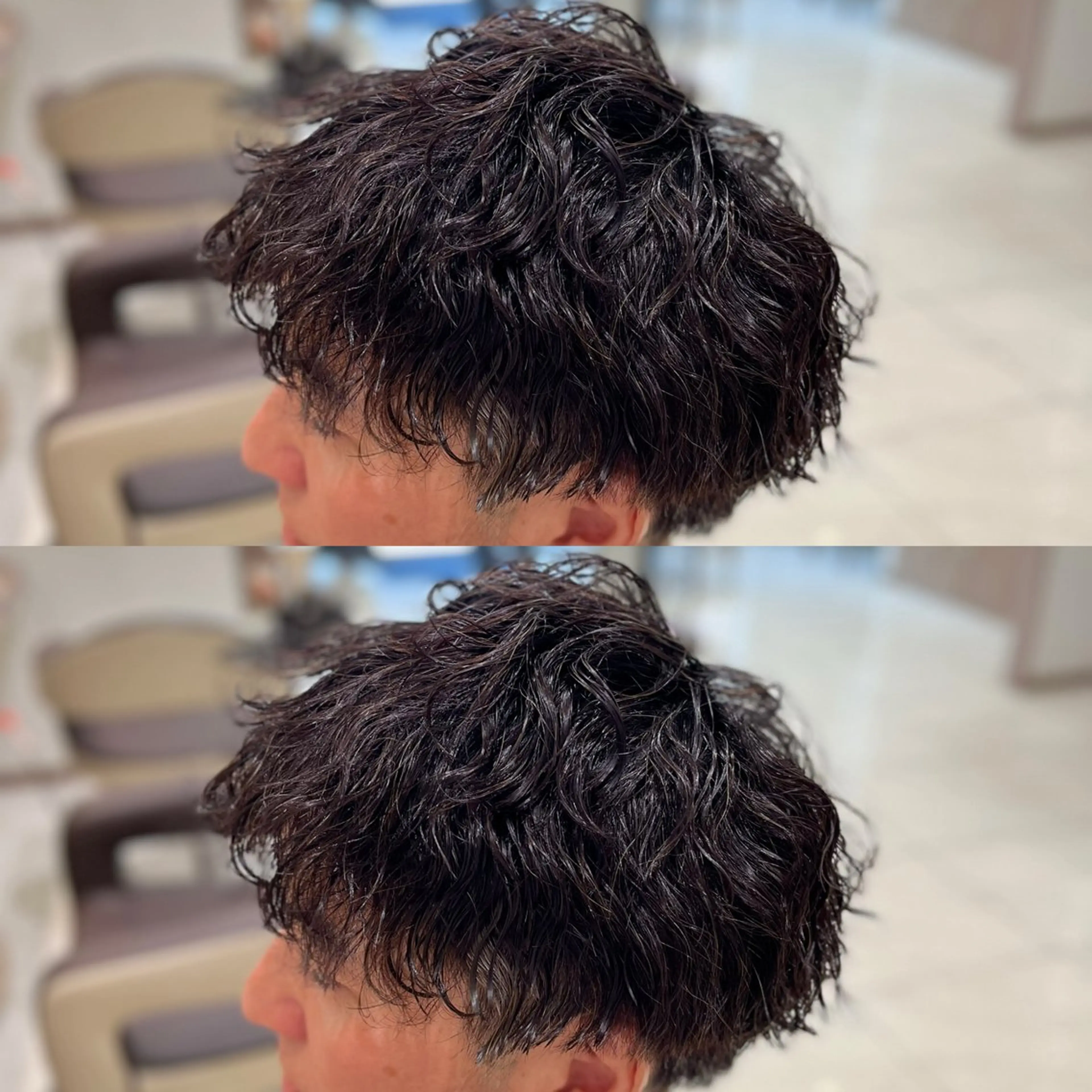 パーマ メンズ メンズパーマ 波巻きパーマ スパイラルパーマ カット パーマ トリートメント ヘアセット 【メンズパーマ✨️ フェザーパーマ】岩城のヘアスタイル