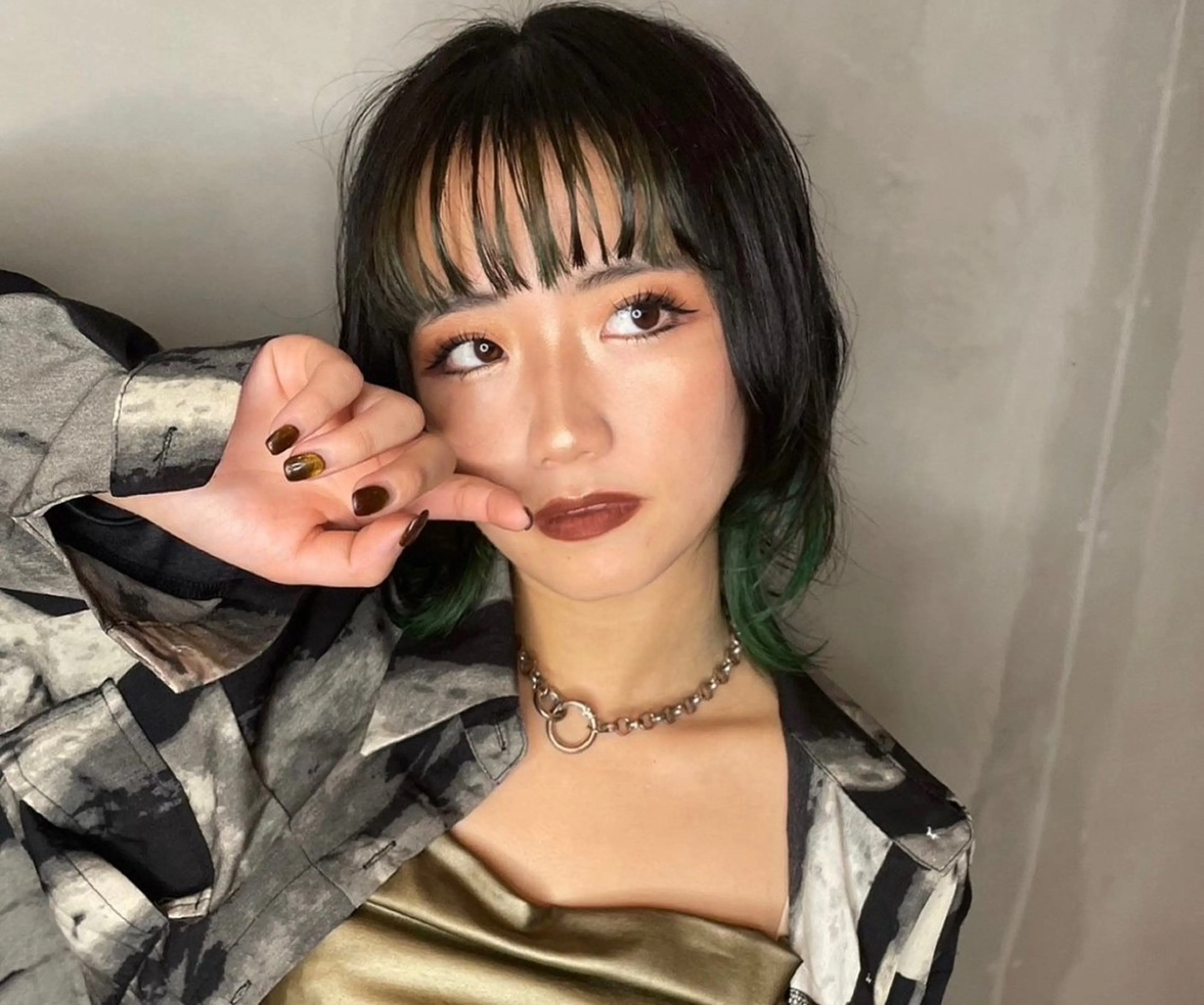 ミディアム Yuuka/ w colorのヘアスタイル