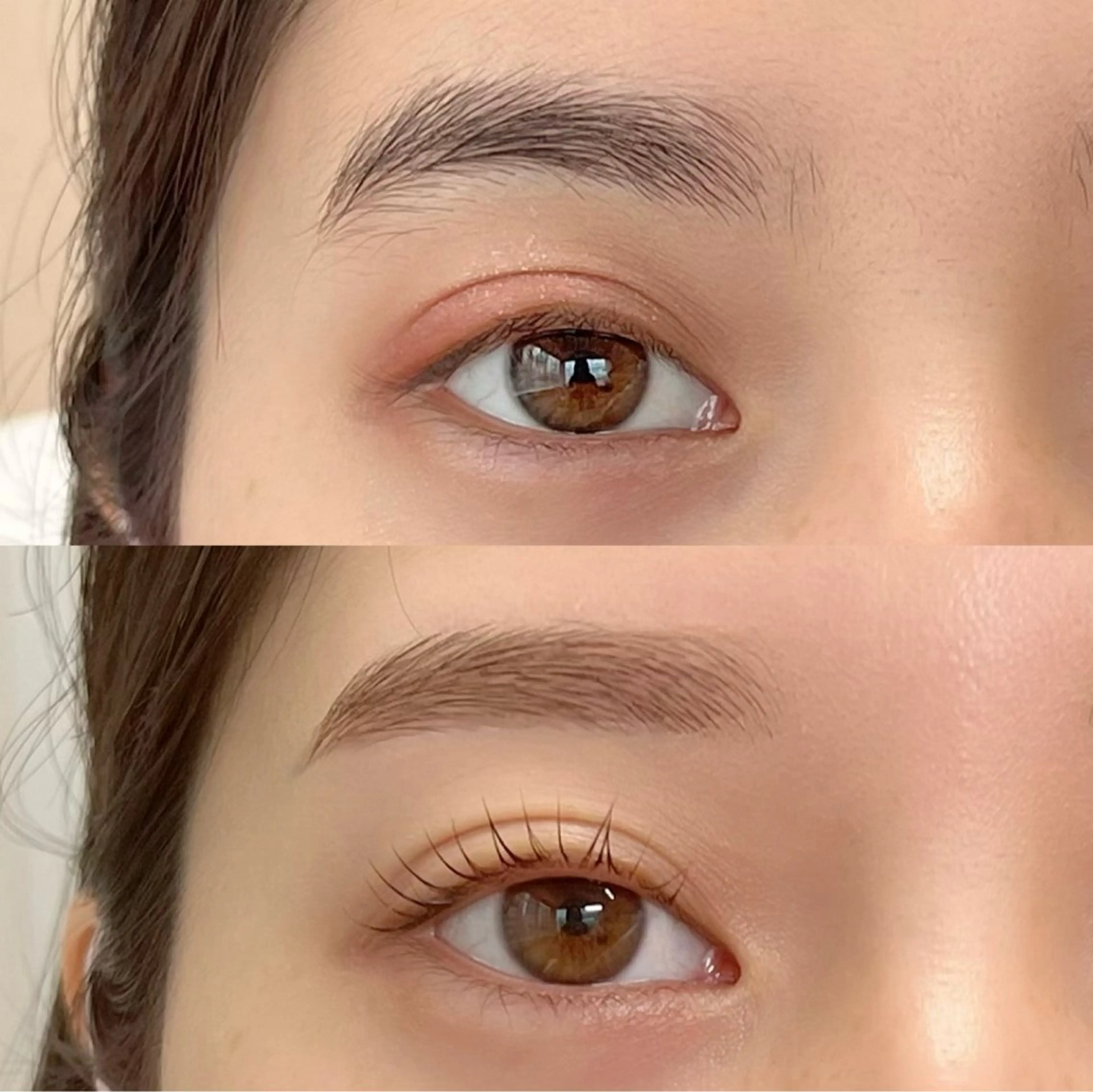 まつげパーマ＋眉スタイリング(ワックス＆間引き＆メイクレクチャー込み)の写真