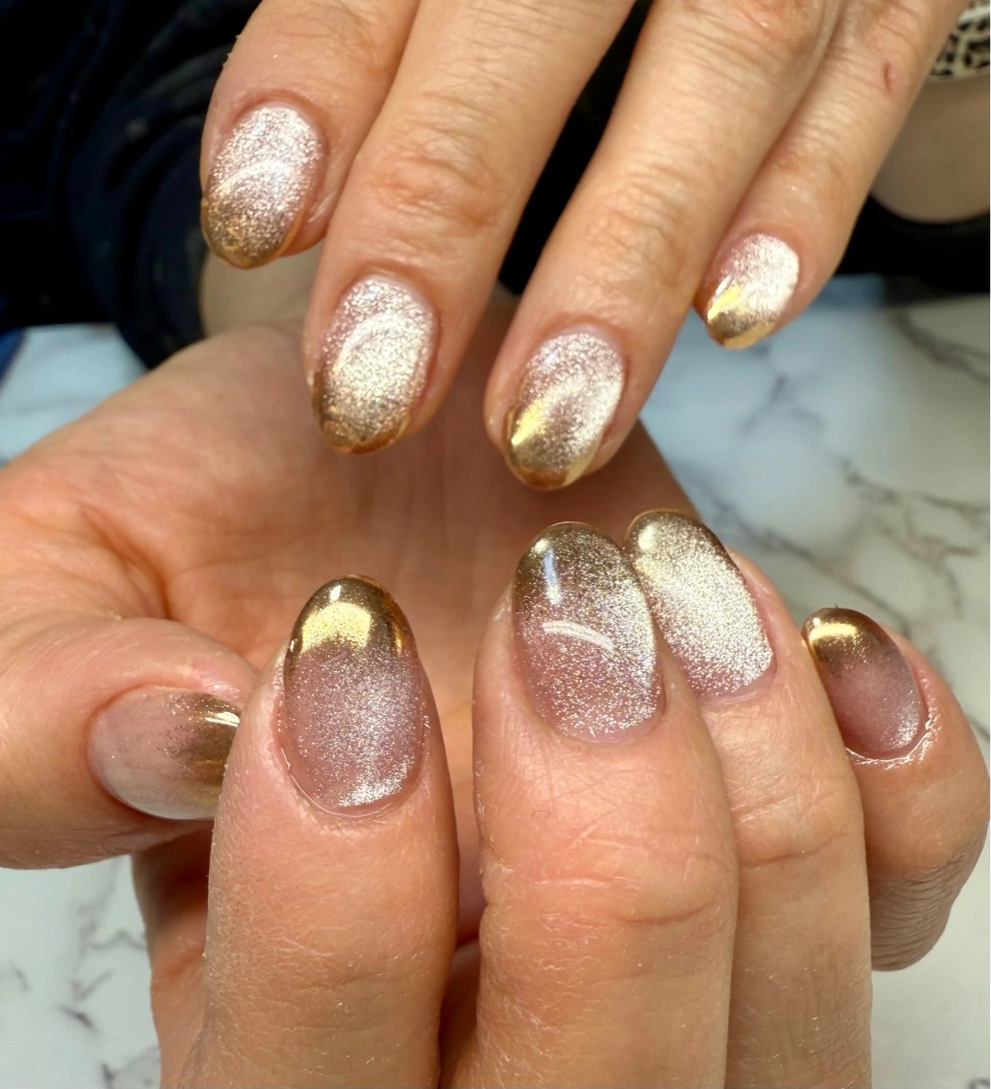 ネイル アートネイル チークネイル フレンチネイル キラキラネイル マグネットネイル M.N_ nailのネイルデザイン