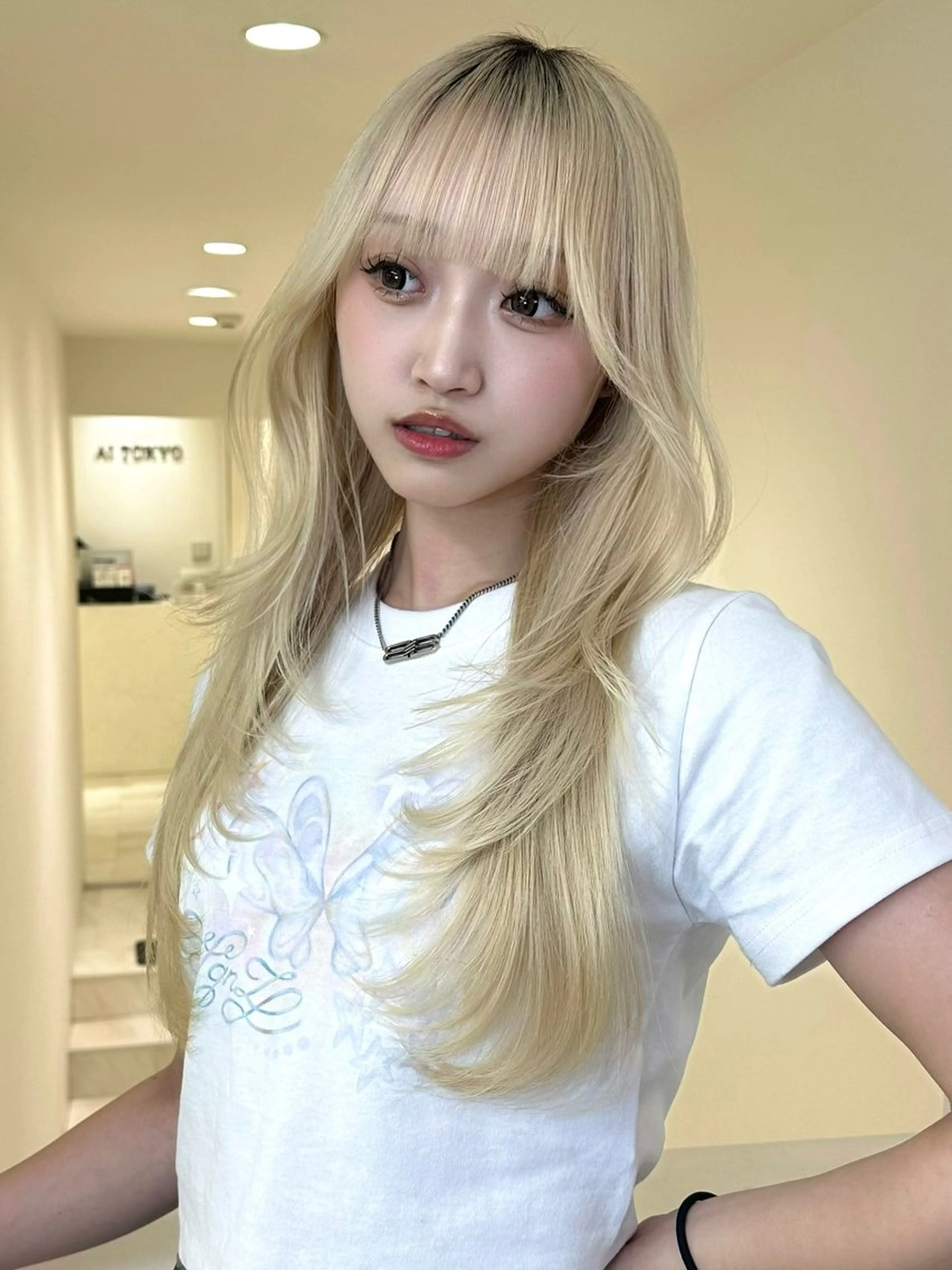 🍀ミニモ限定🍀ハイトーンカラー💖ブリーチ＋カラー＋3ステップトリートメント¥21,200→¥16,960の写真