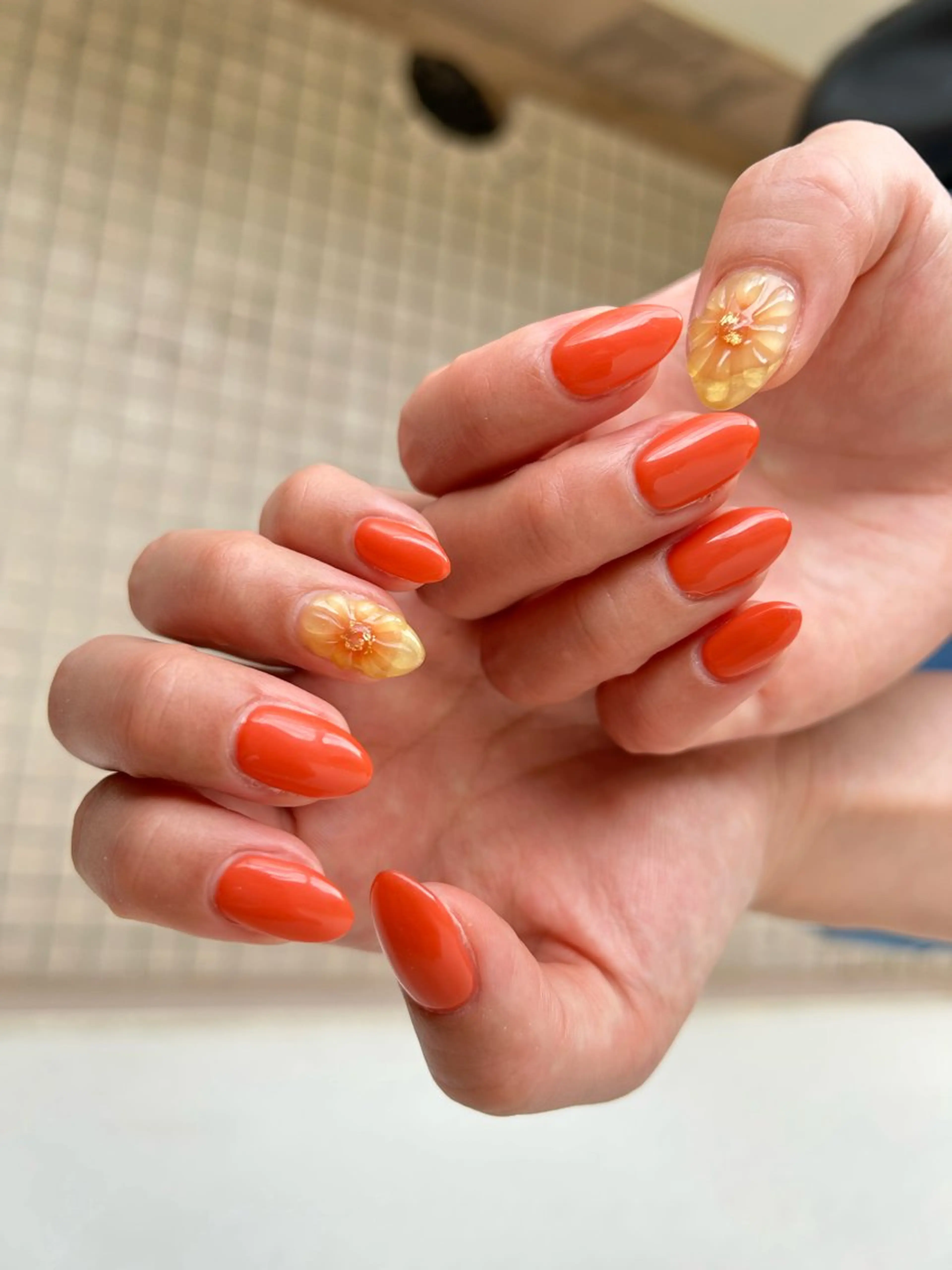 ミディアム ネイル ハンドネイル フットネイル ✴︎ Delightのネイルデザイン