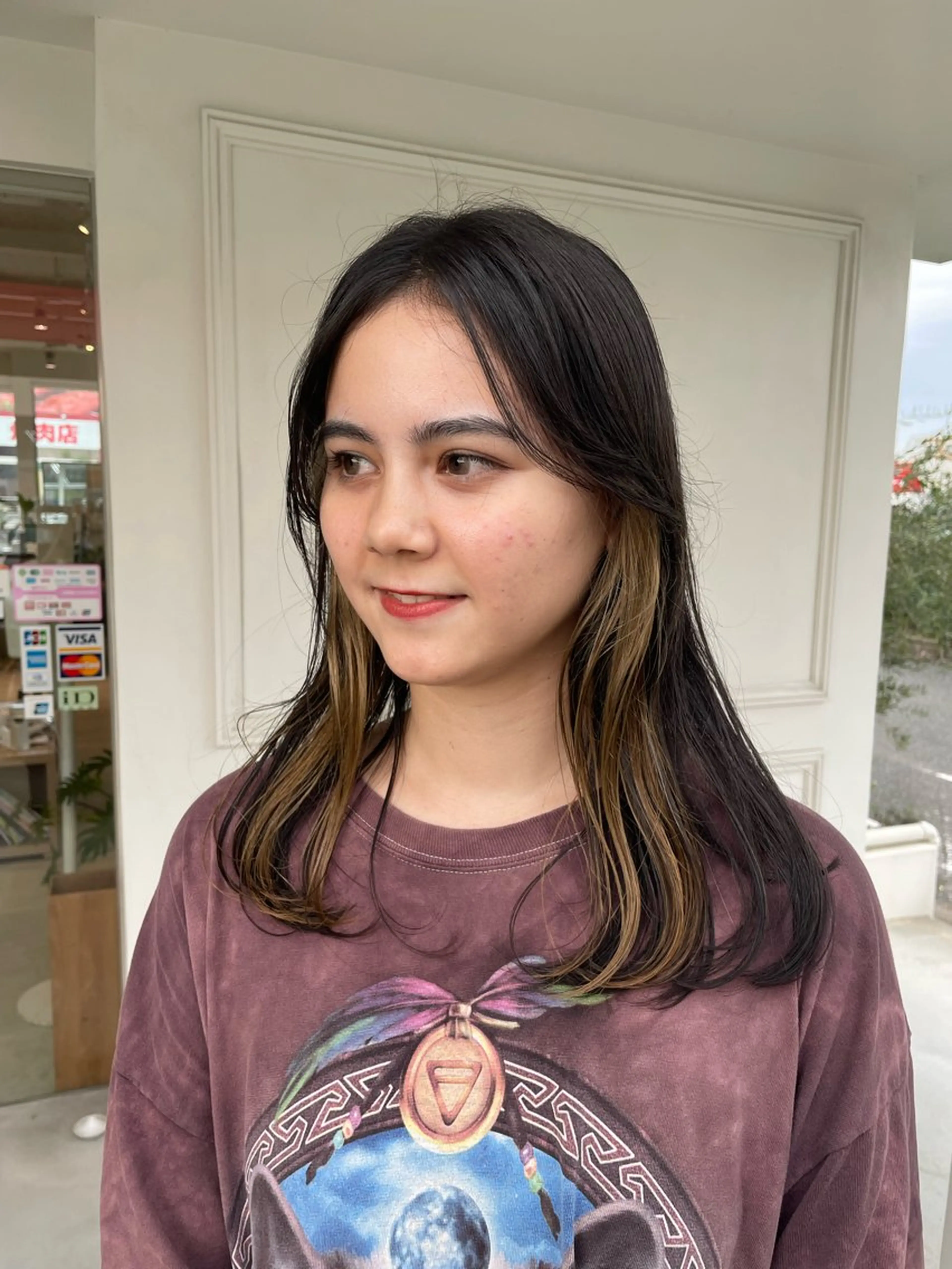 ミディアム カット 木村 架音のヘアスタイル