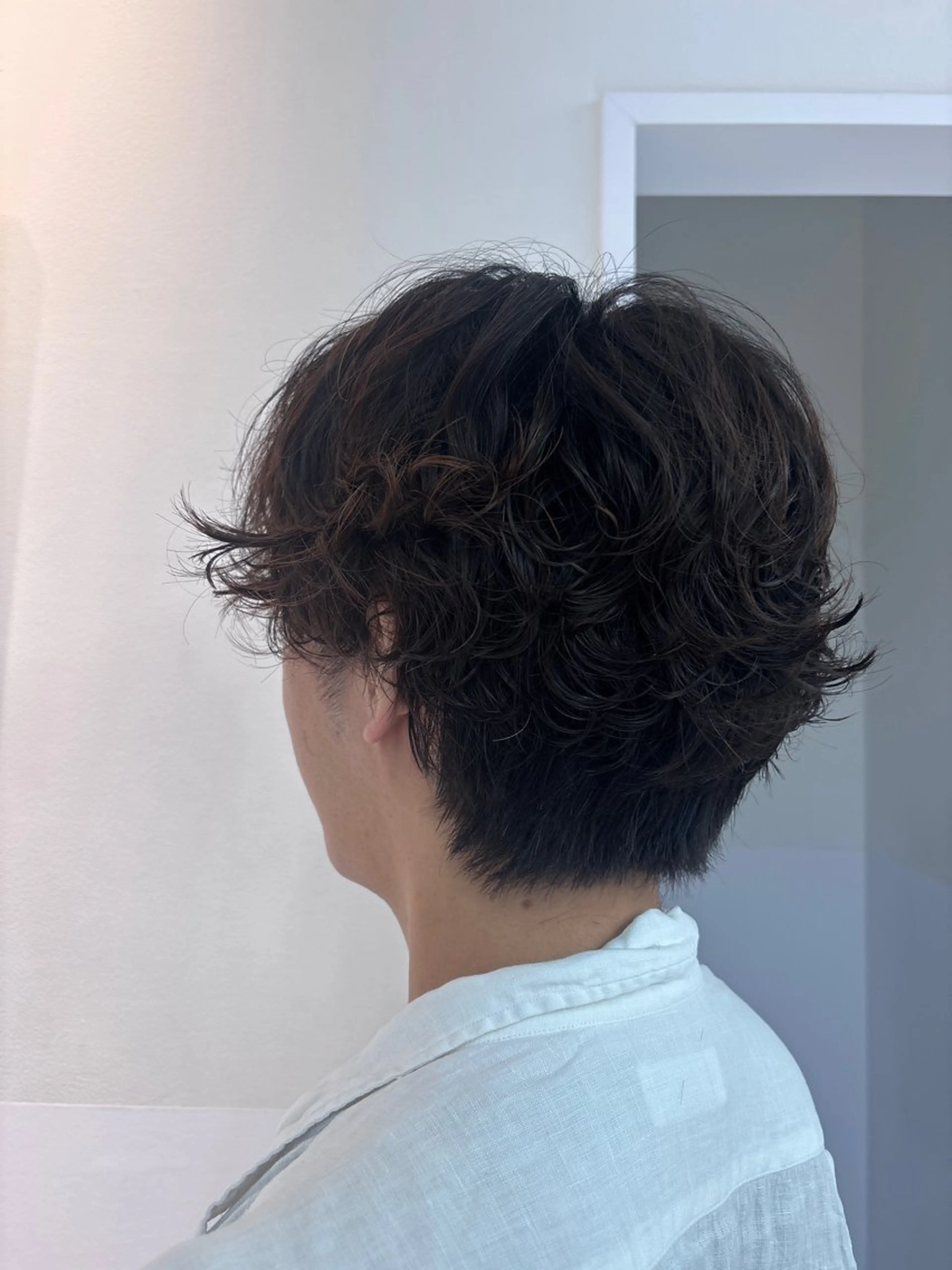 パーマ メンズ メンズパーマ リコ🪐ハイライト モデル募集のヘアスタイル