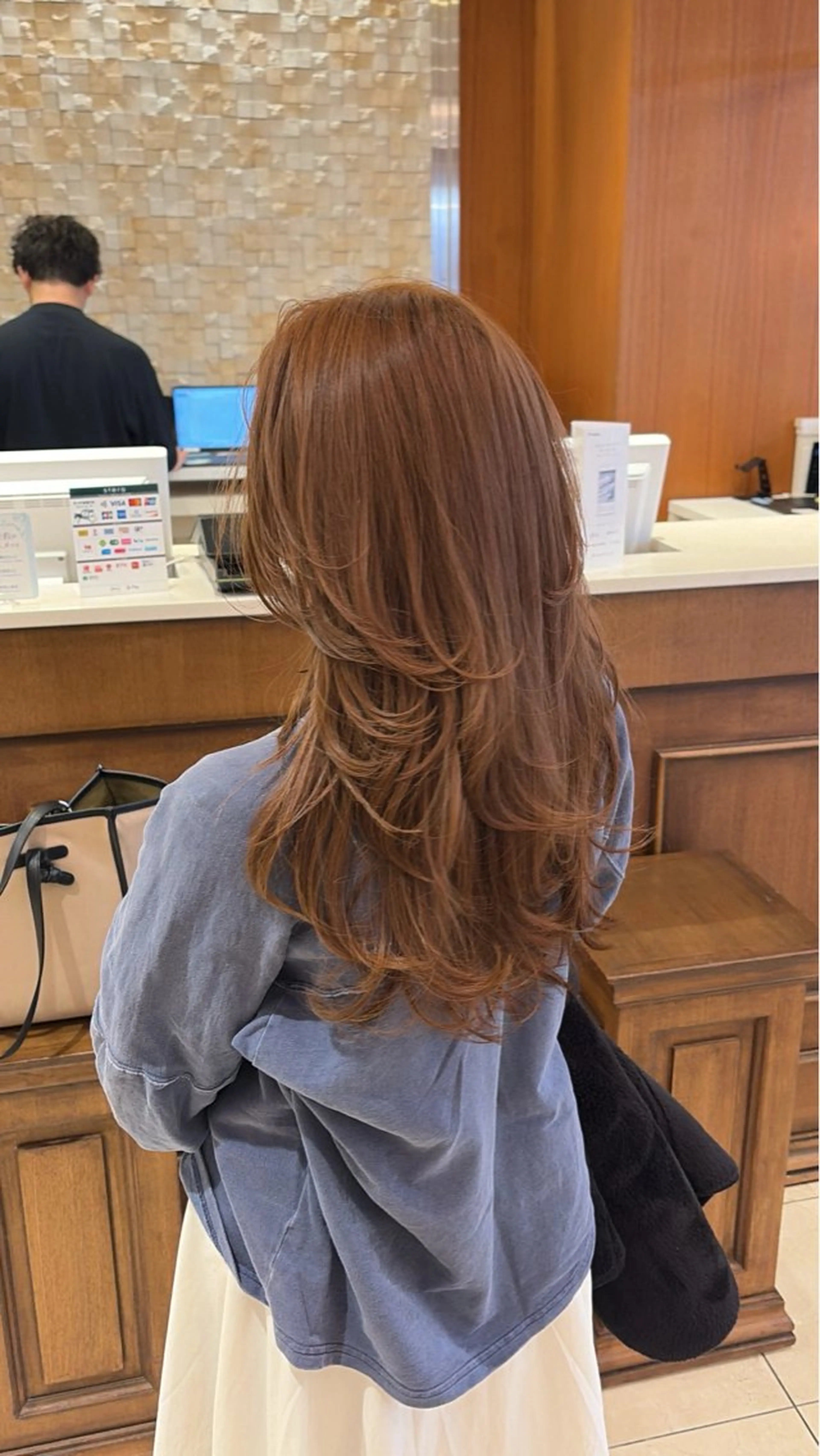 カラー ブラウンカラー ヘアカラー 地毛風ストレート/ 髪質改善/セキネのヘアスタイル