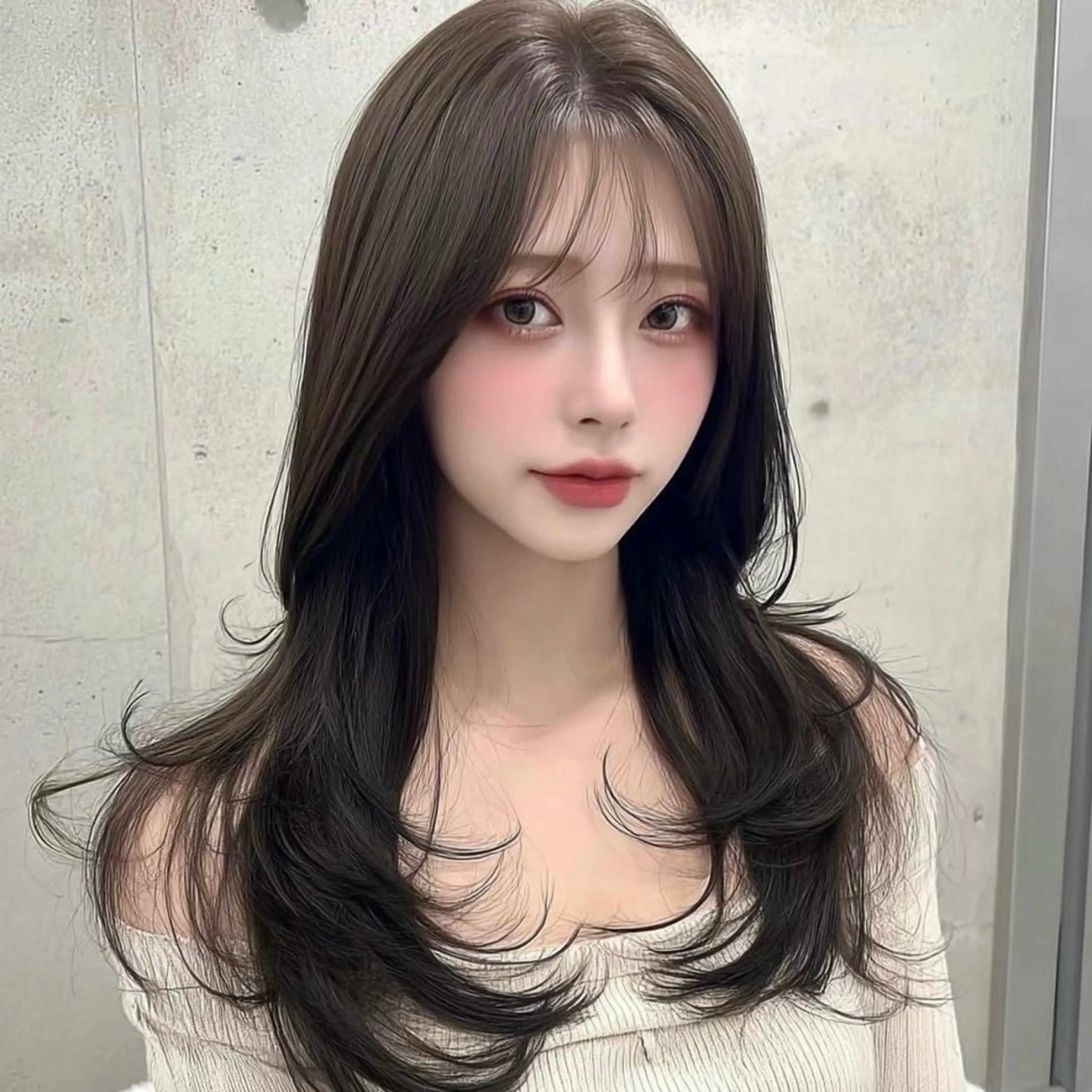 ロング 髪質改善 韓国風ヘア トリートメント hina/艶カラー/ 縮毛矯正/梅田のヘアスタイル