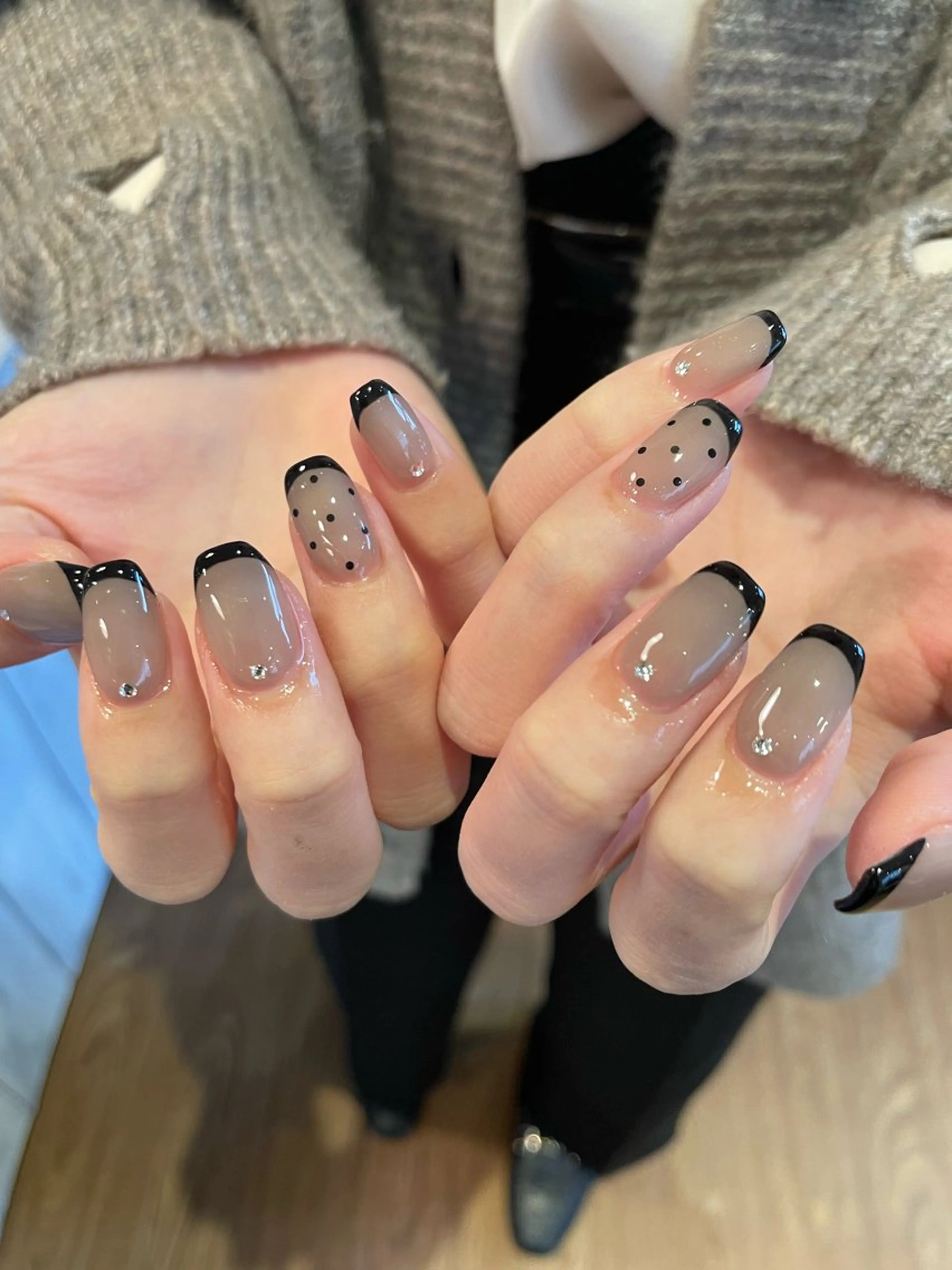 フレンチネイル　ケア込み🩷　　　　　　　オフ有の写真