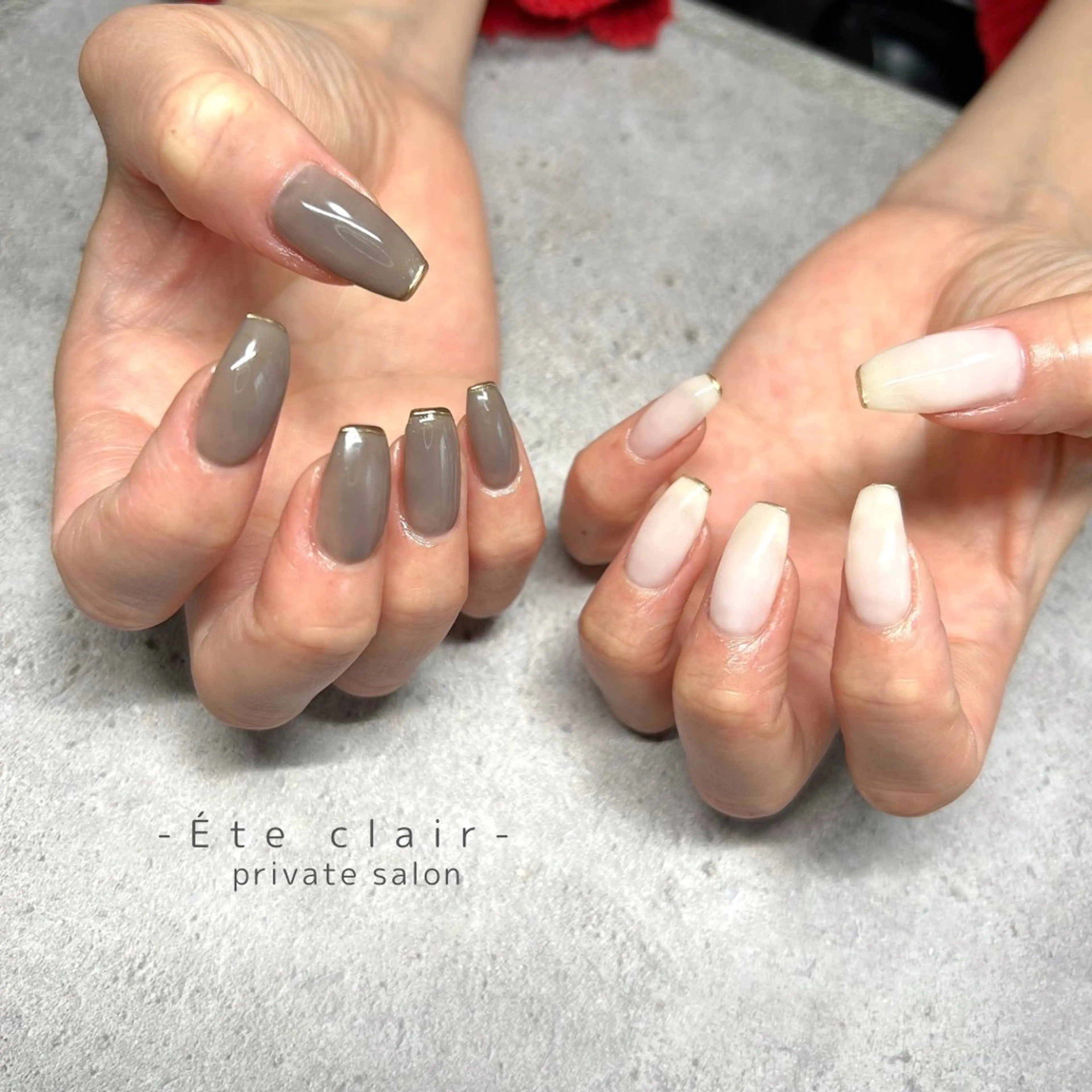 ネイル フットネイル ジェルネイル マグネットネイル ニュアンスネイル パラジェル ハンドネイル Ète clair エテクレールのネイルデザイン