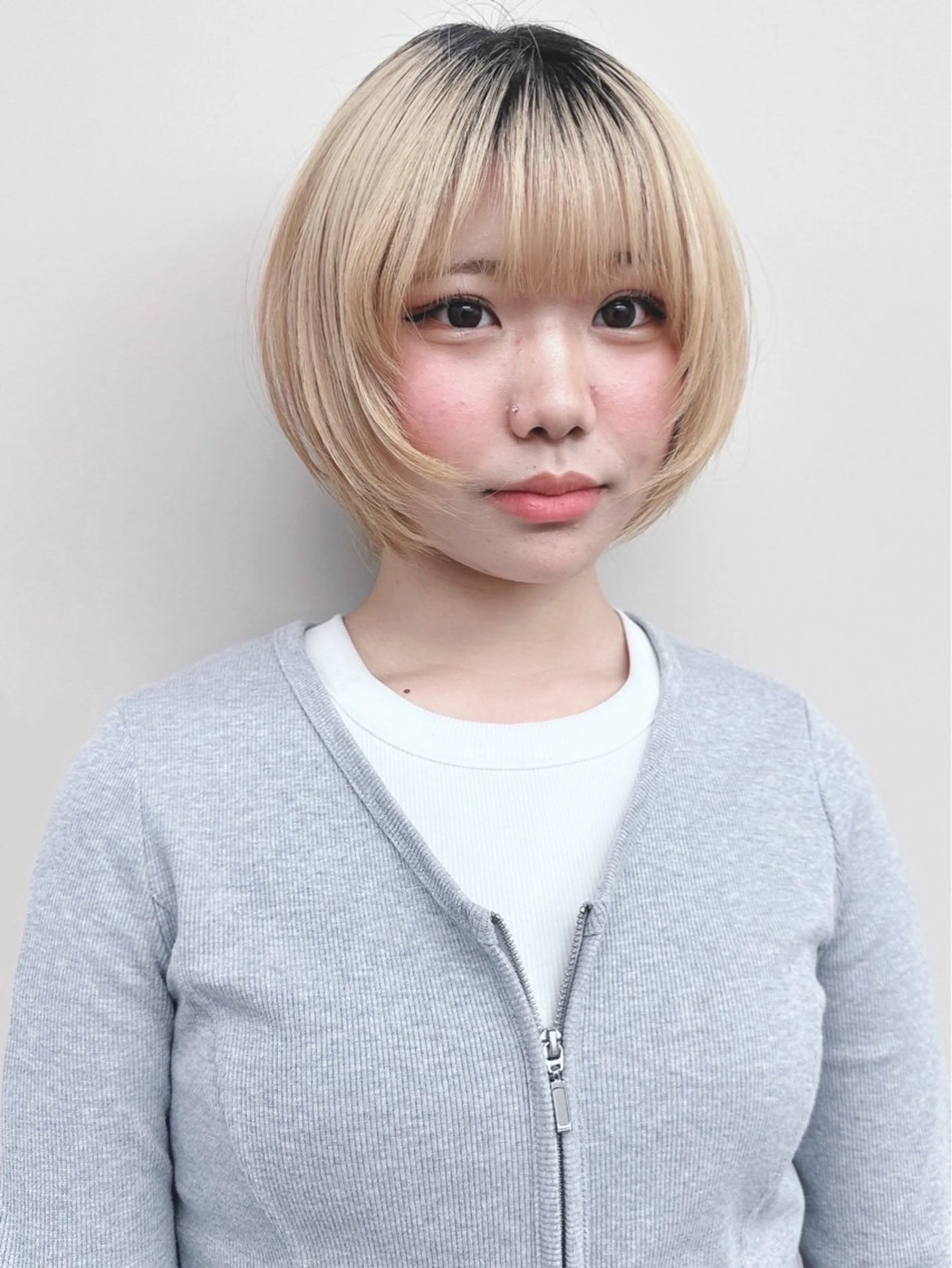 ショート カット 小顔ボブ/お悩み解決 /ボブパーマ/とういのヘアスタイル