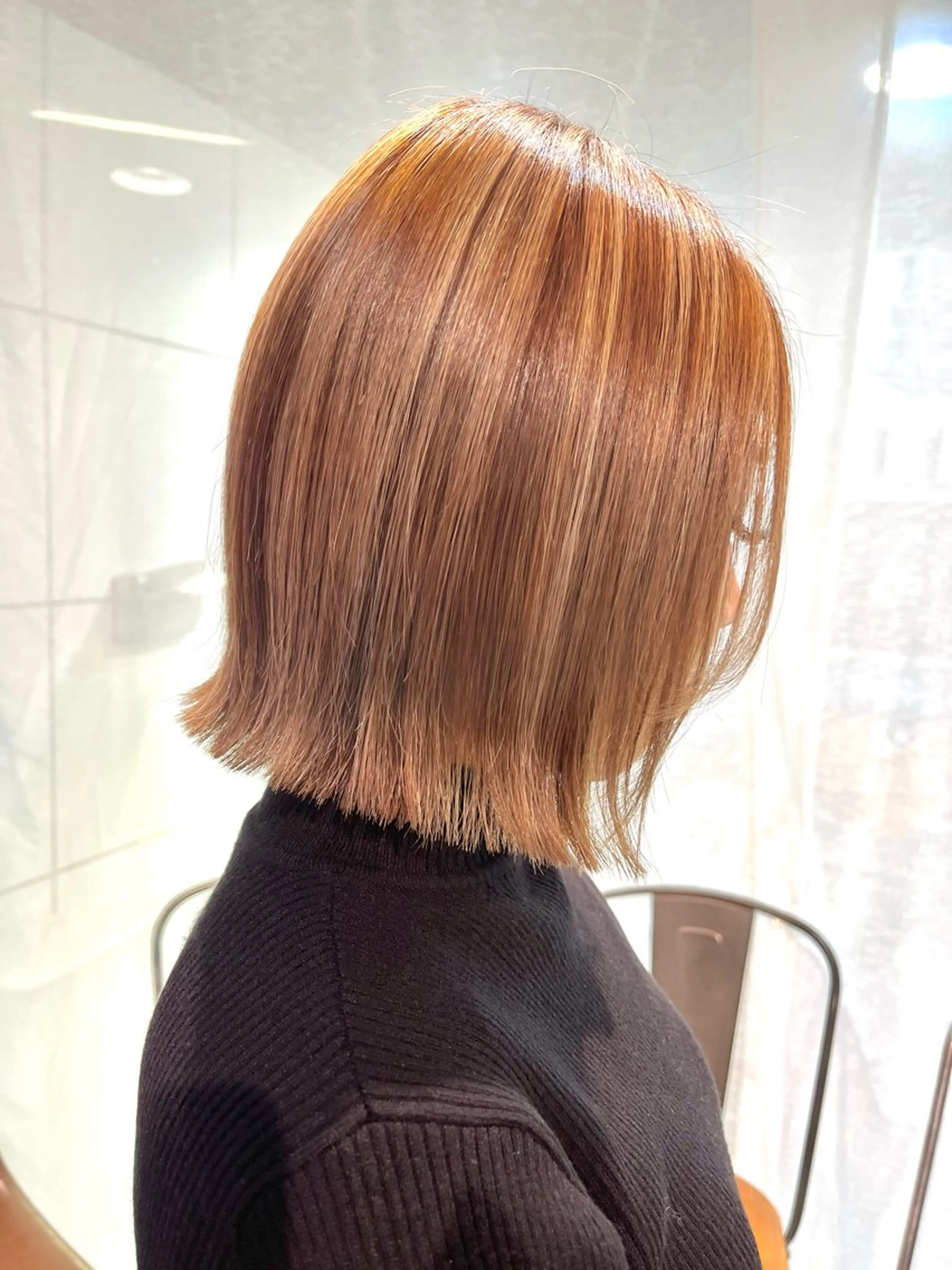 ショート 切りっぱなしボブ ボブ 顔周りカット 髪質改善 カット トリートメント カットパーマ あさみのヘアスタイル