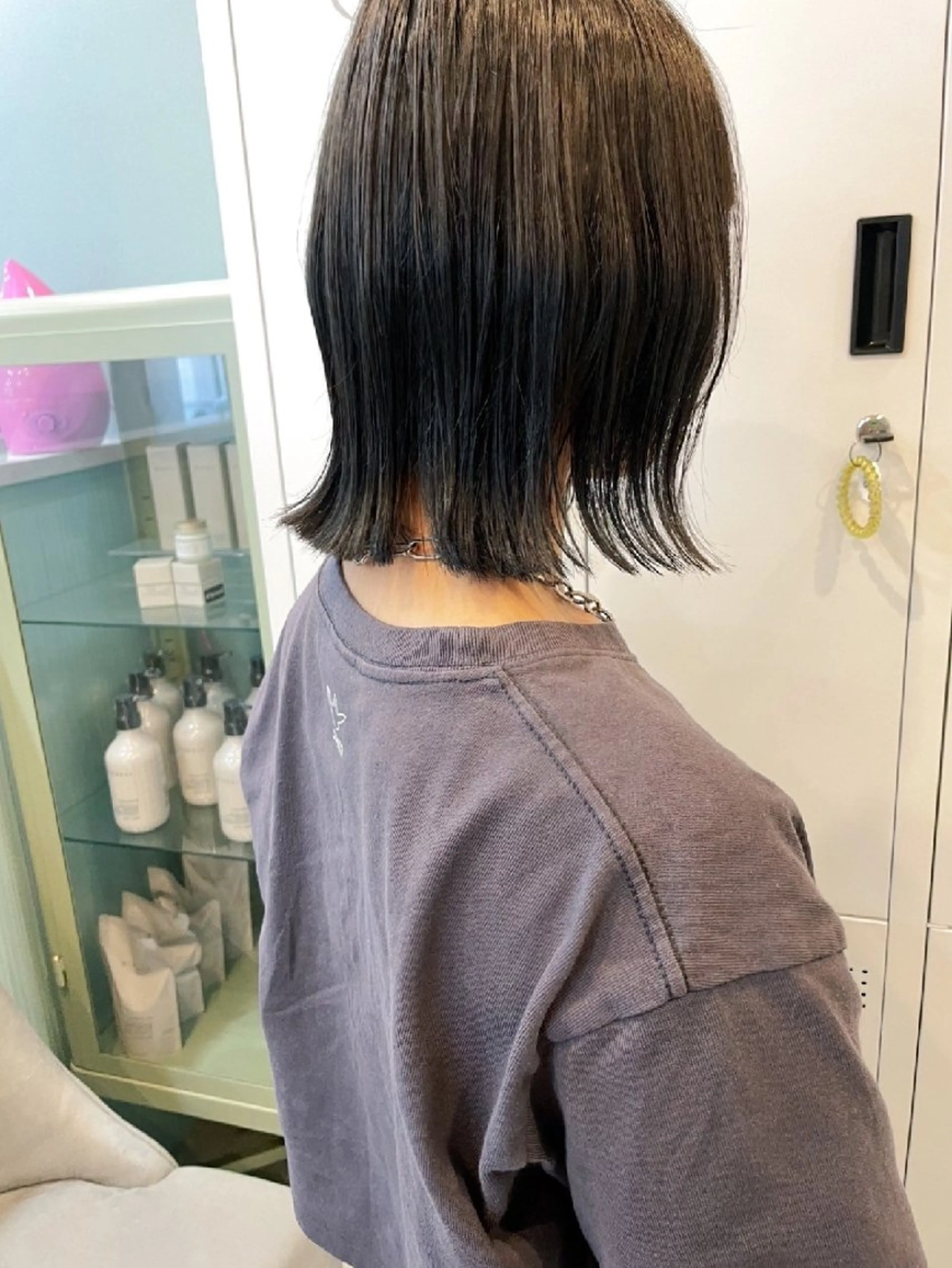 カラー ショート 暗髪艶カラー/ 髪質改善TR/maiのヘアスタイル