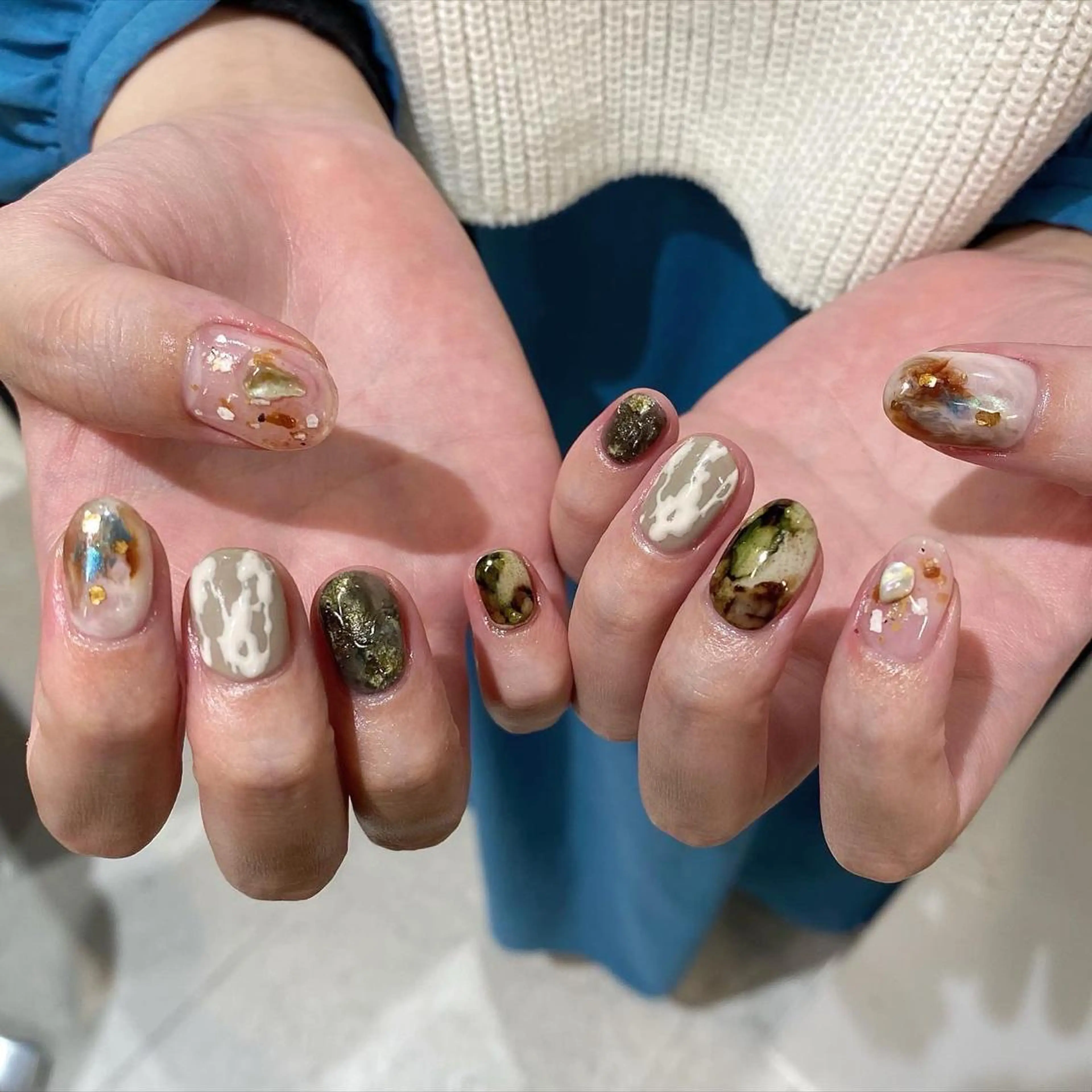 ネイル アートネイル ハンドネイル nable.所属・栗林 実莉のネイルデザイン