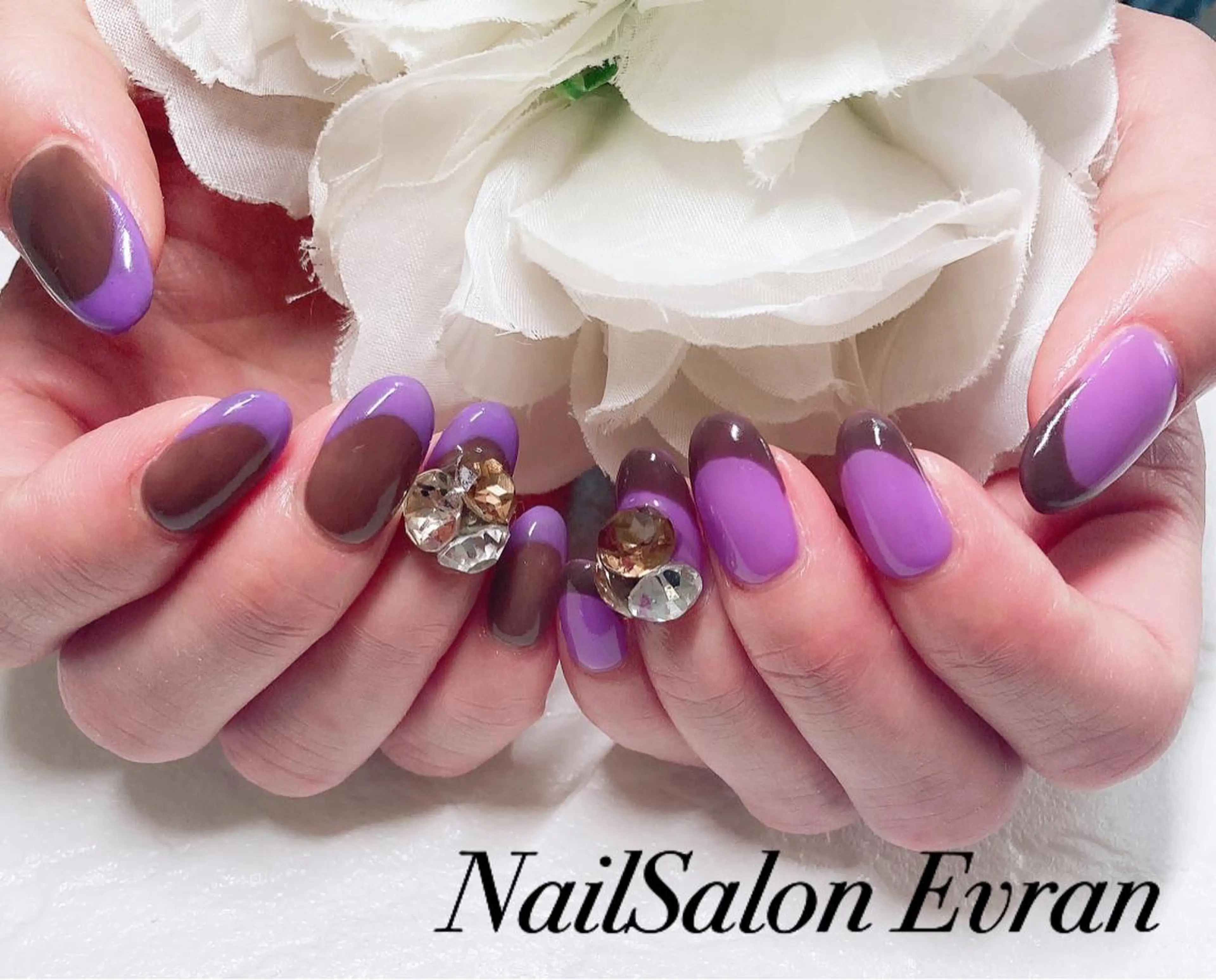 ネイル フレンチネイル ハンドネイル Nail salon Evranのネイルデザイン