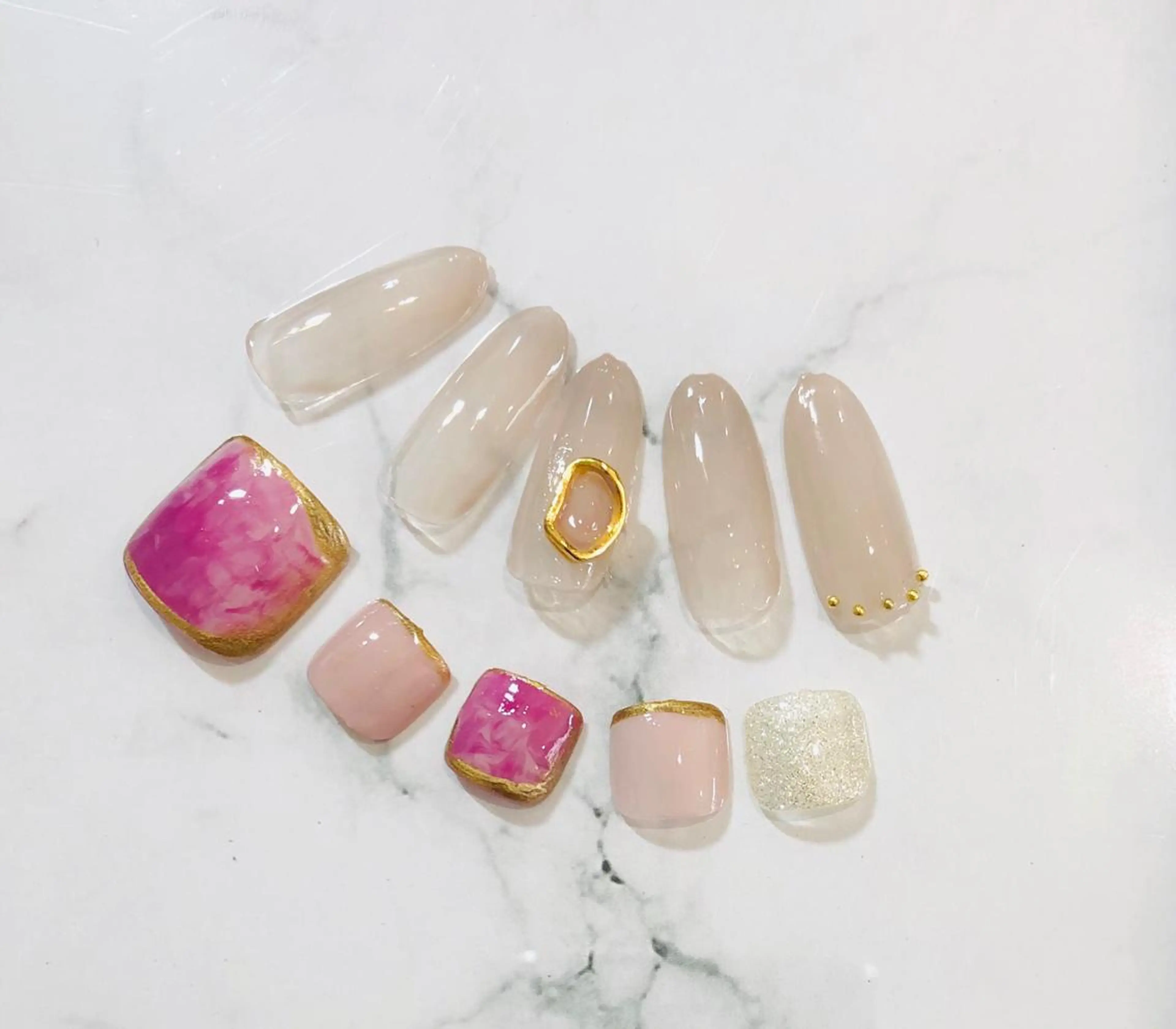 ネイル フットネイル Ｈ3（エイチスリー）所属・H3 hitoのネイルデザイン