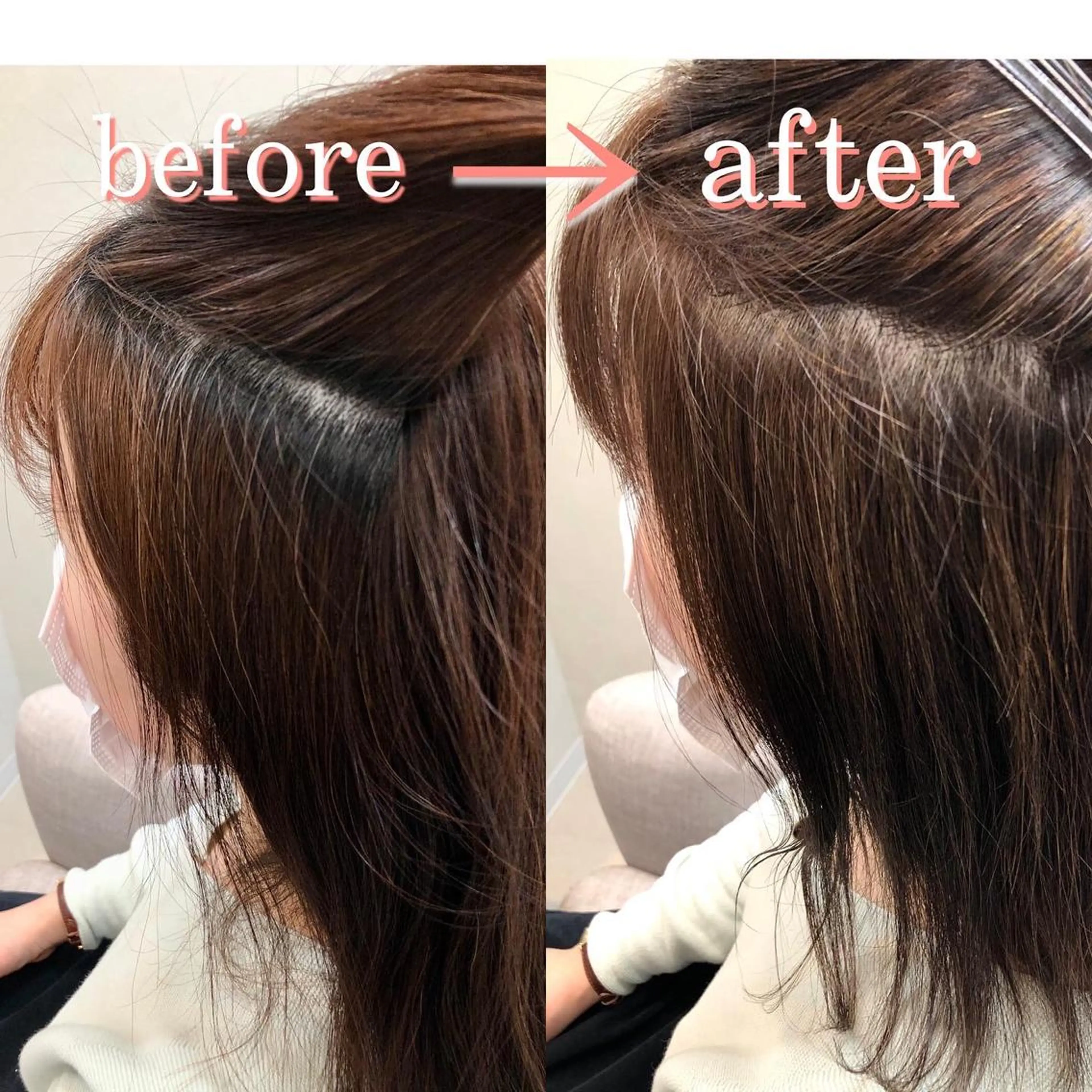 ミディアム ハイライト ヘアカラー ショート/白髪ぼかし 君和田若菜のヘアスタイル