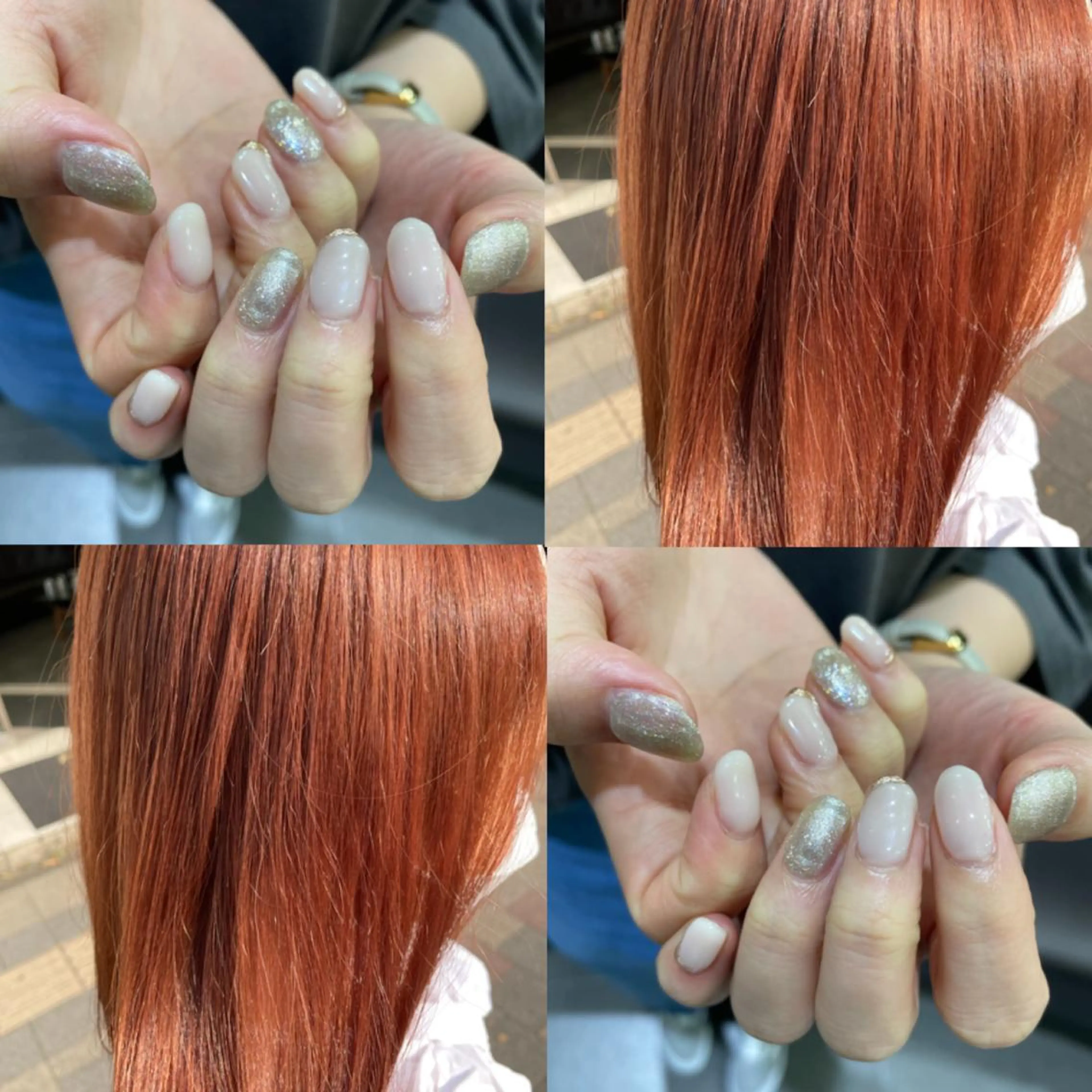 カラー ネイル ジェルネイル ワンカラーネイル 艶髪カラー🫧 髪質改善🪽萩原のヘアスタイル