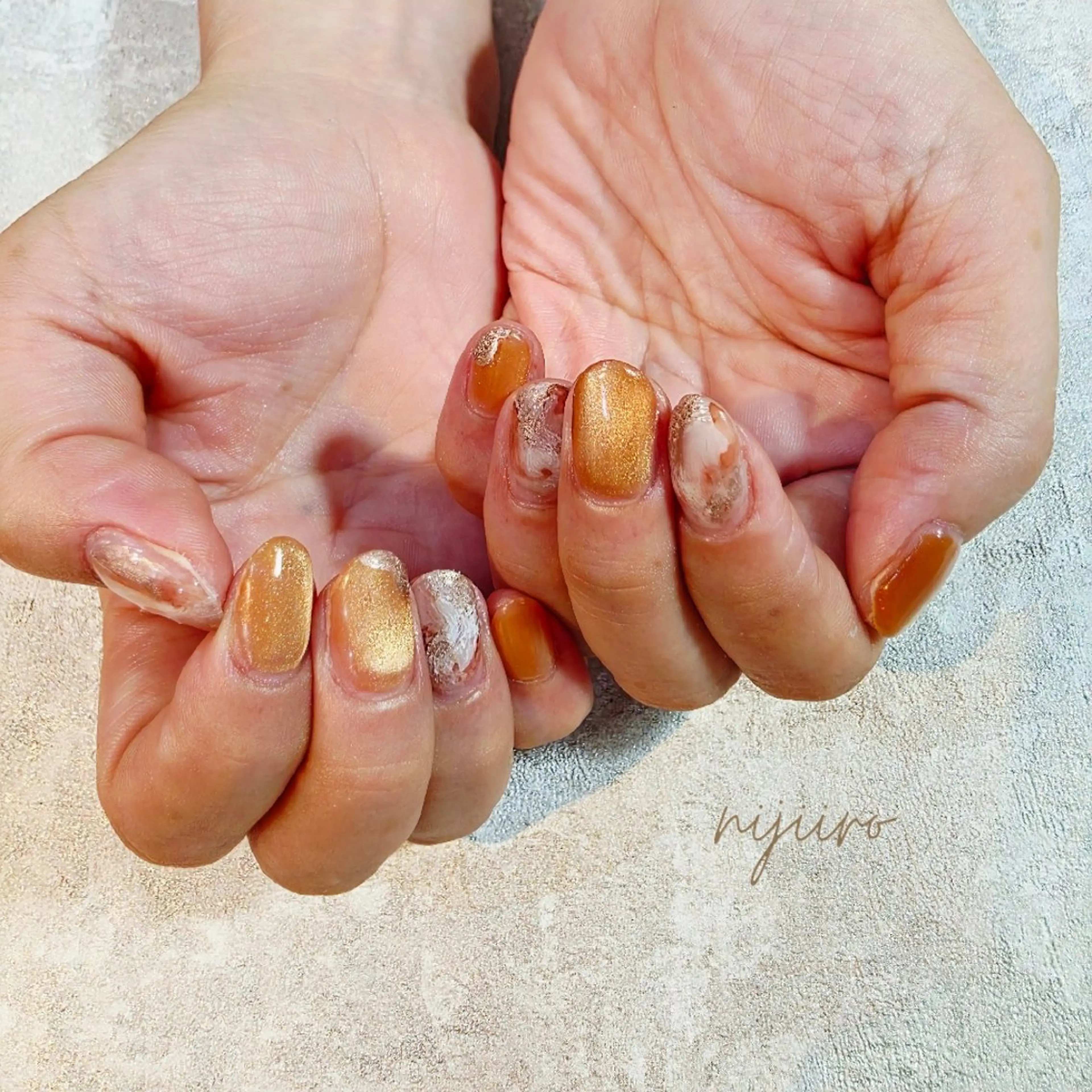 ネイル ハンドネイル nailatelier nijiiro.所属・nijiiro🌈 サトウのネイルデザイン