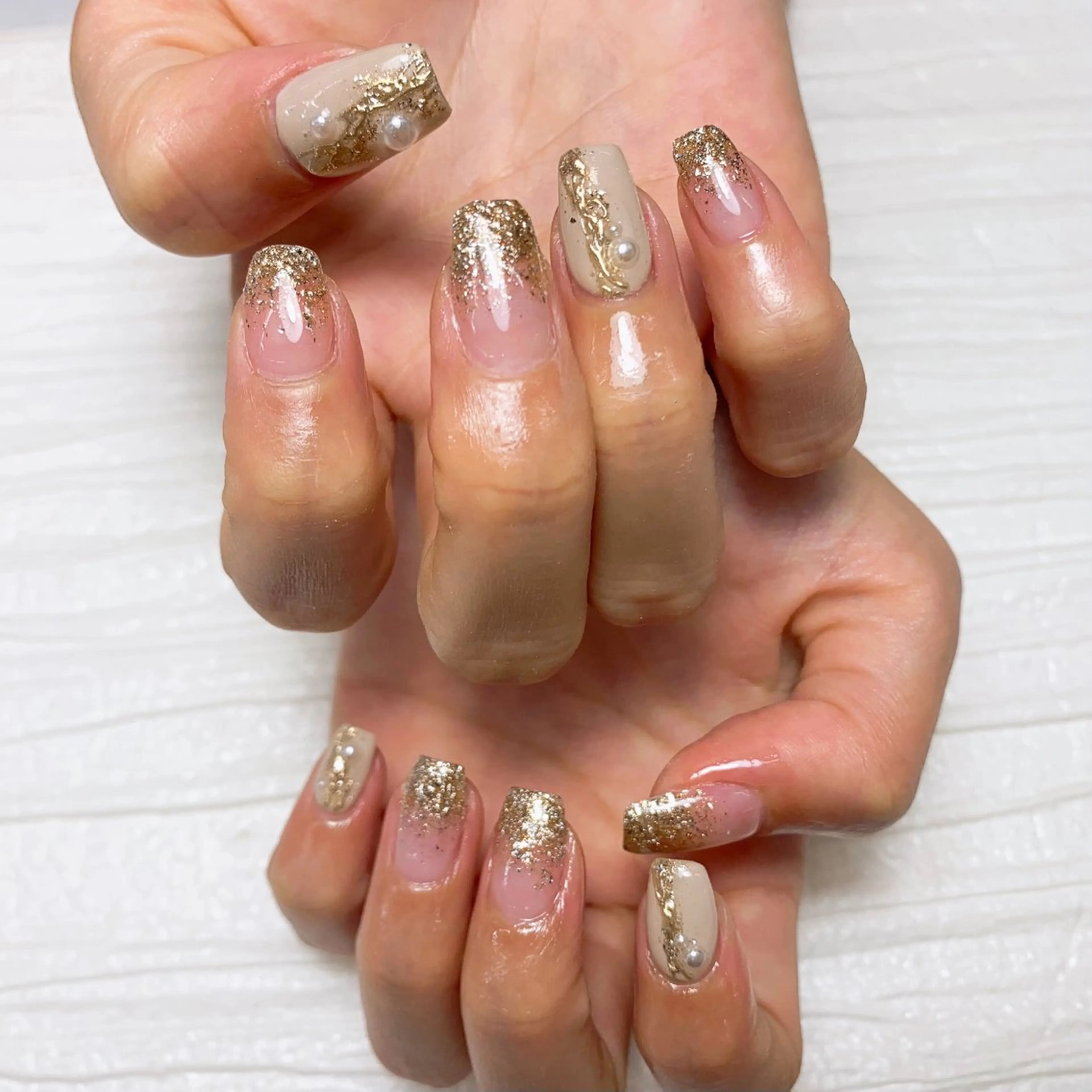 ネイル ハンドネイル ⭐︎休業中の練習⭐︎ JNA認定講師髙橋のネイルデザイン