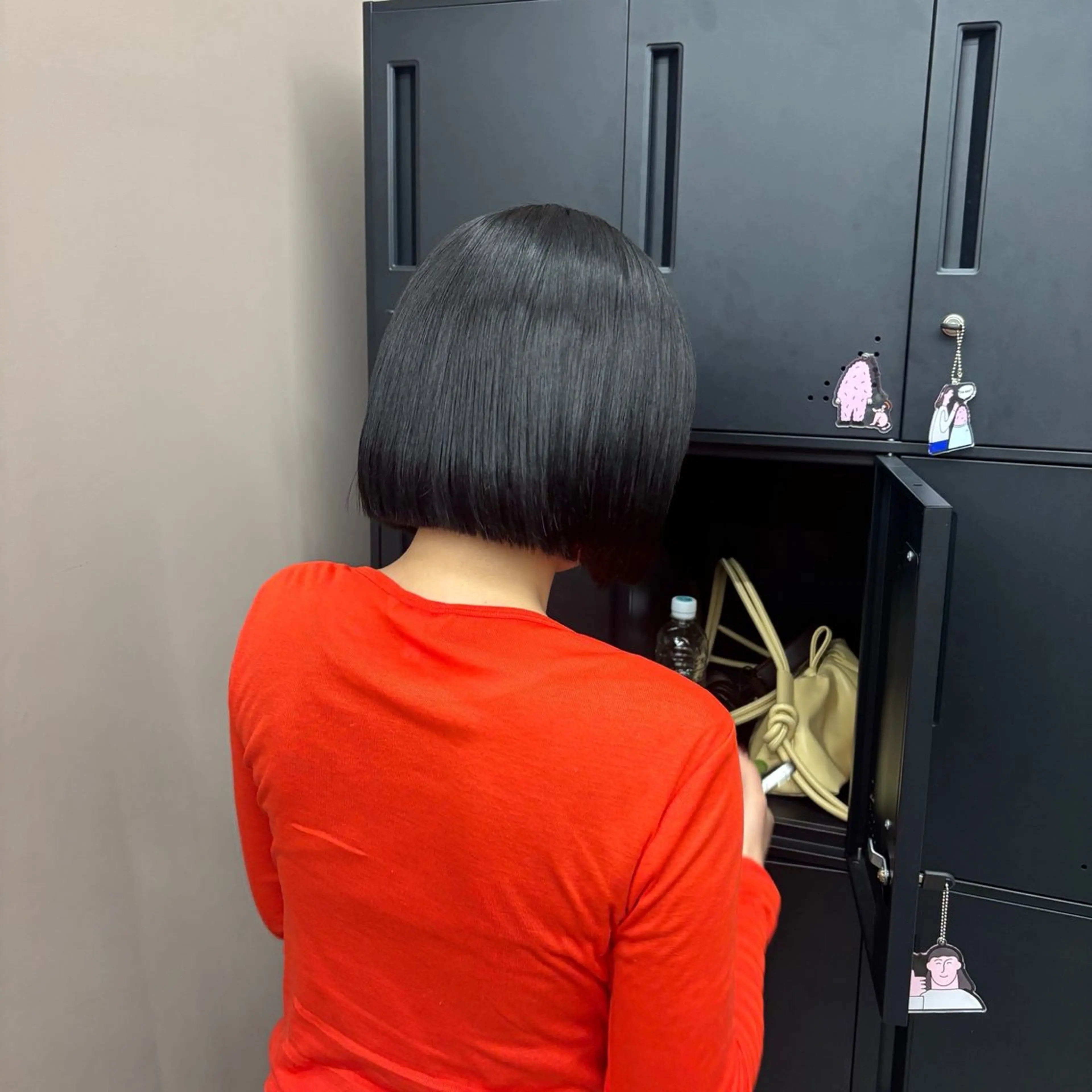 ショート パーマ ストレートパーマ HIBIKI / ブリーチモデルのヘアスタイル