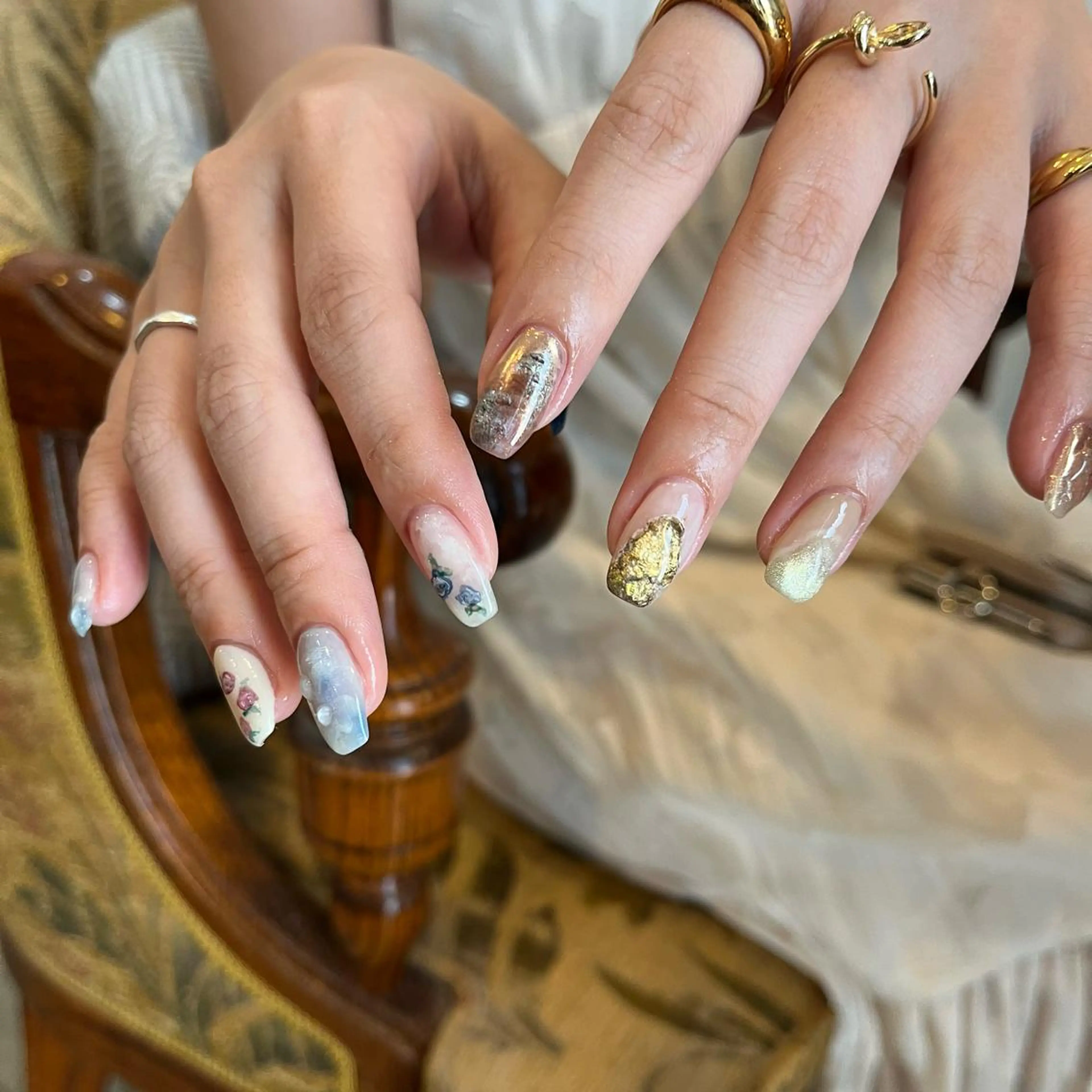 ネイル ハンドネイル Trico Antique所属・岩本 杏のネイルデザイン