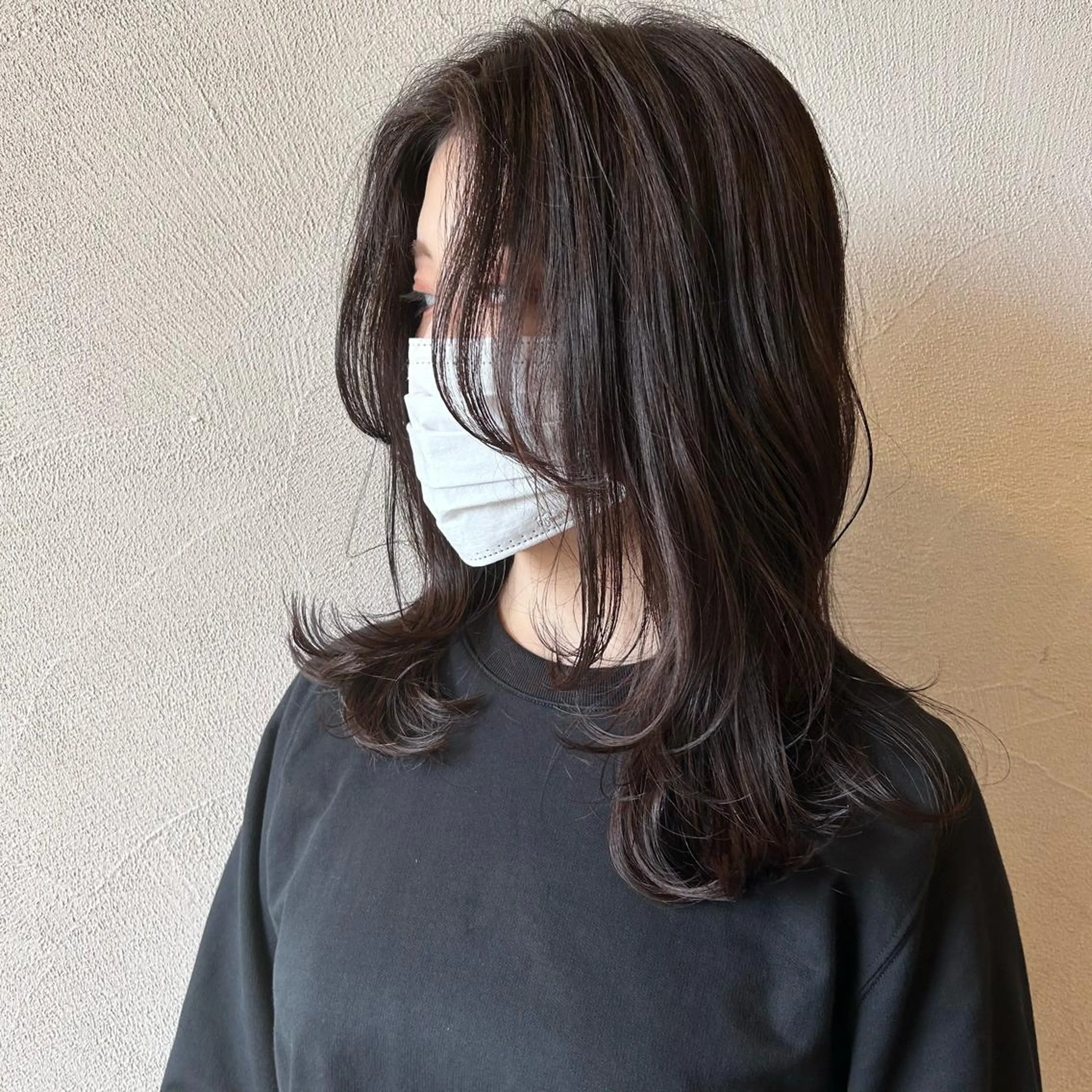 ミディアム レイヤーカット 🌷nanase🌷 gally hairのヘアスタイル