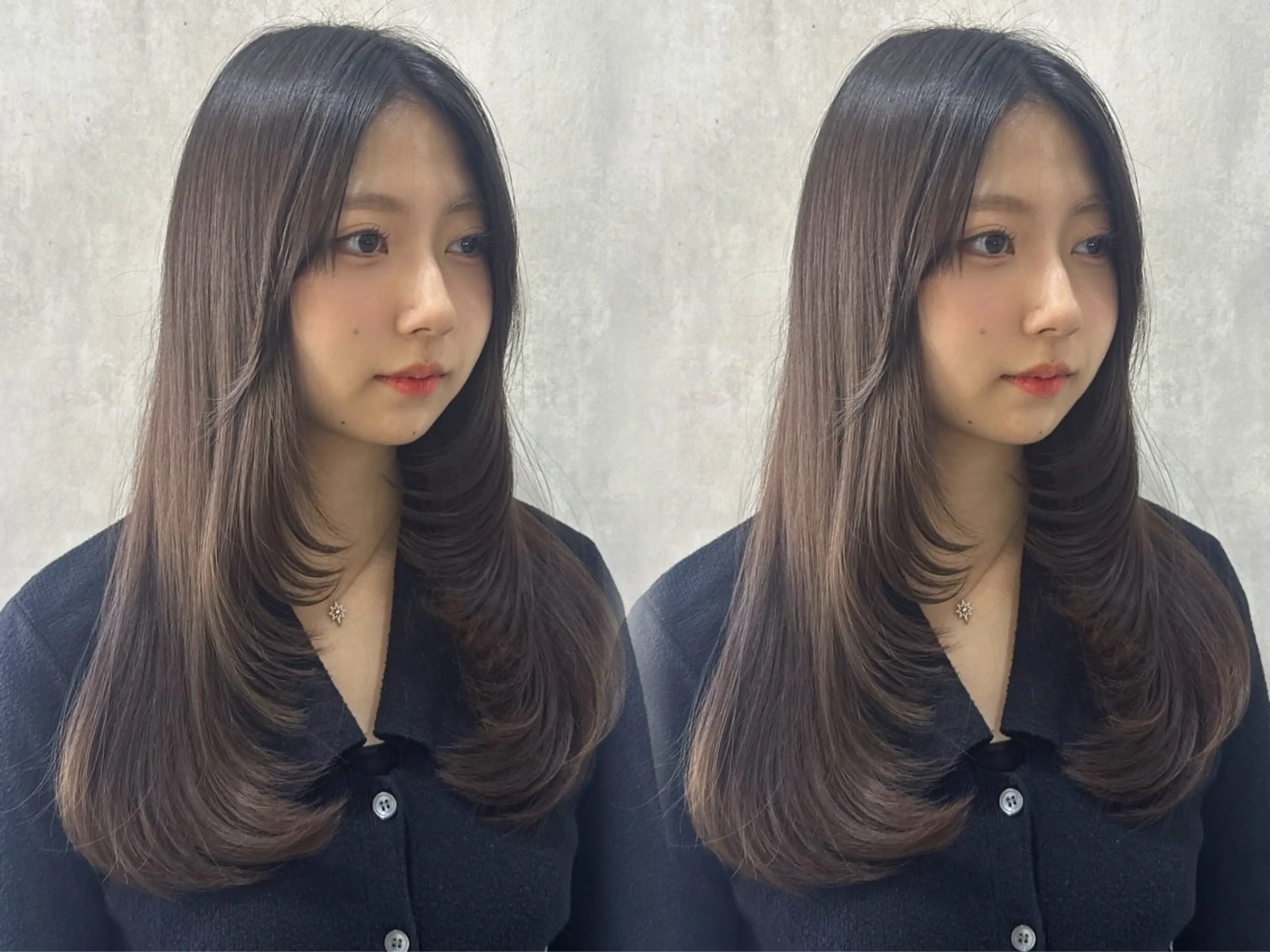 ロング カラー カット ヘアカラー トリートメント 韓国レイヤー× 艶髪 池袋/ハナ🌷のヘアスタイル