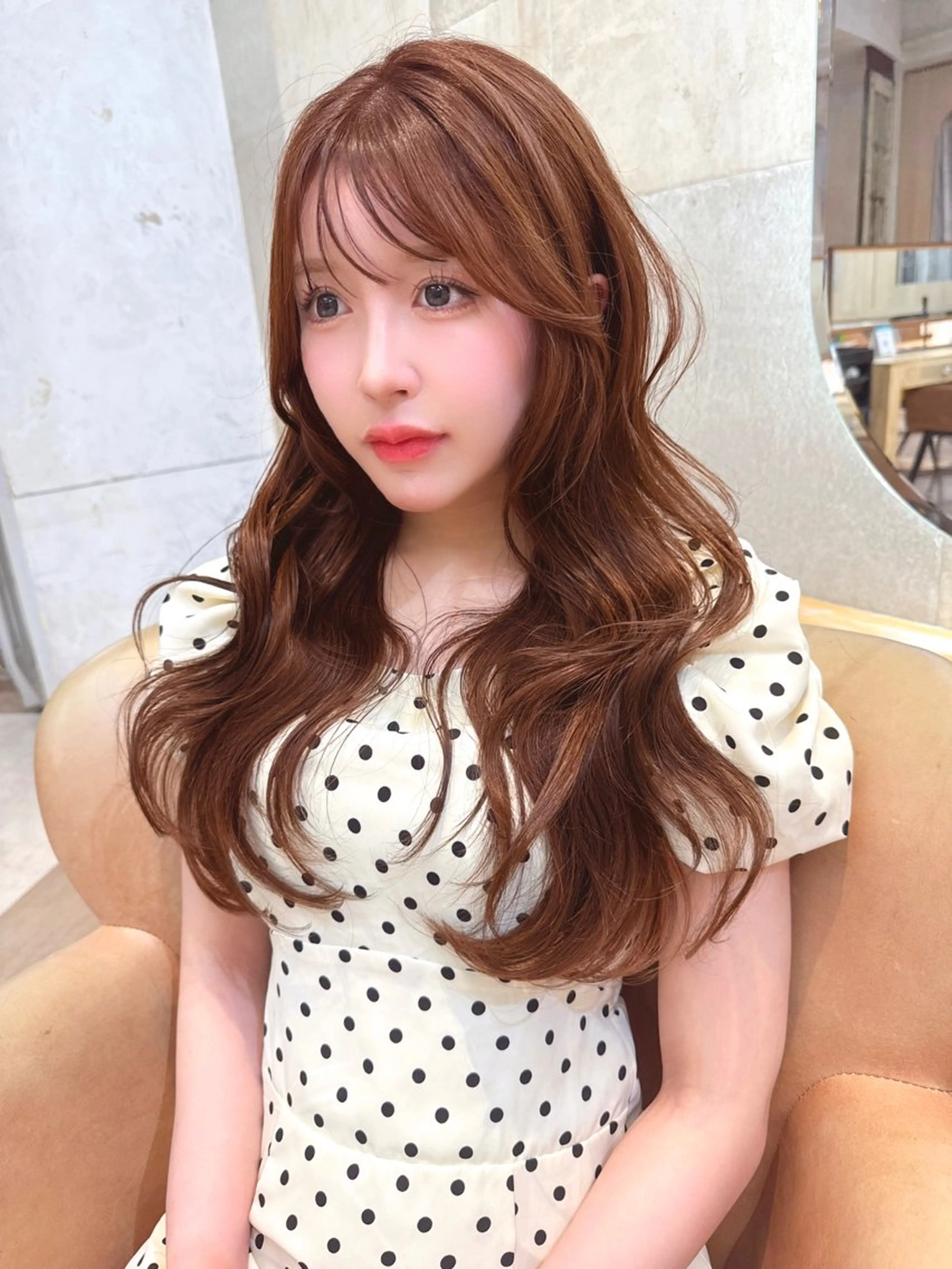 ロング カラー カット ヘアカラー トリートメント ツヤ髪になりたい方へ 🩷柴田知亜希のヘアスタイル