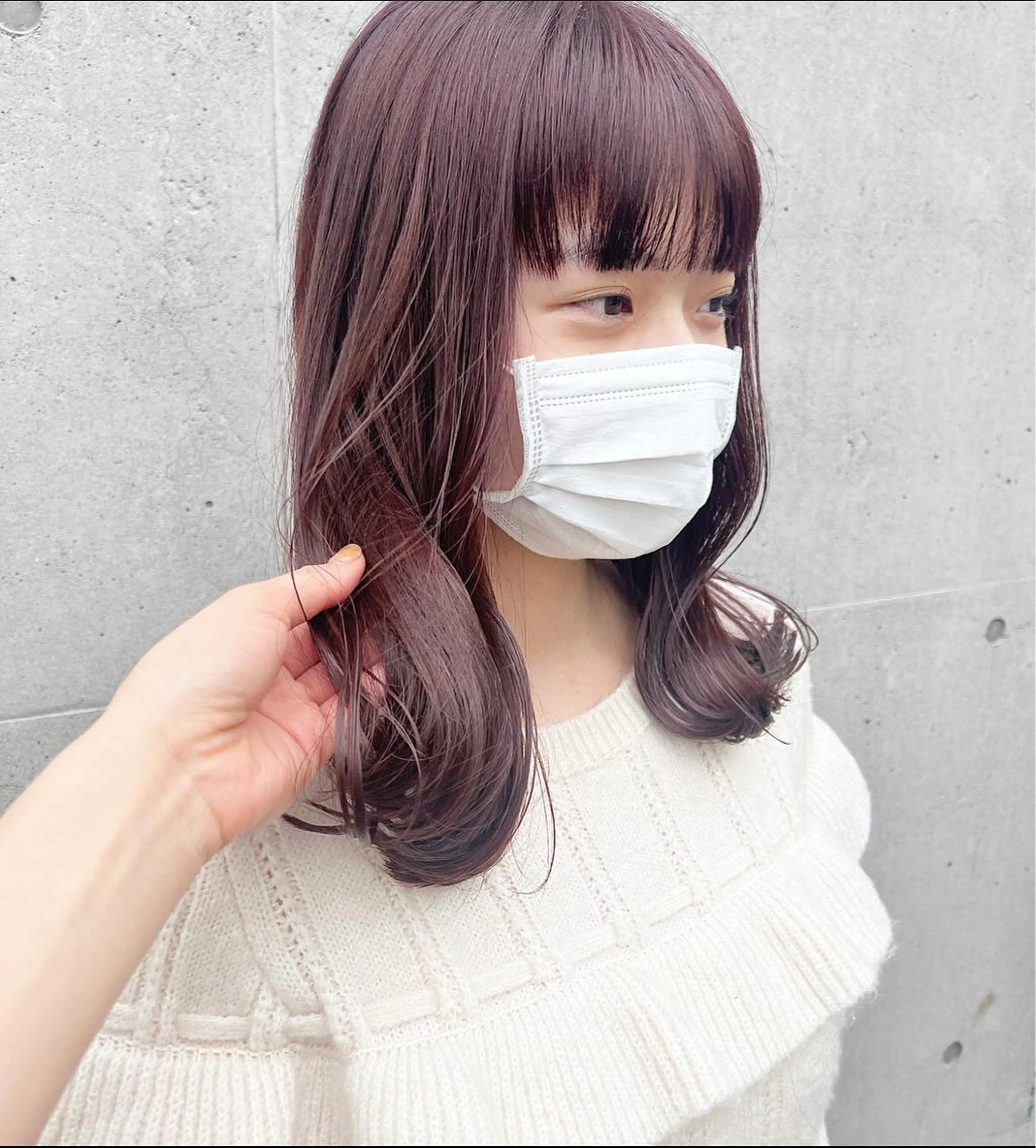 ミディアム カラー Belle 銀座5丁目店所属・Maki /Jr.スタイリストのヘアスタイル