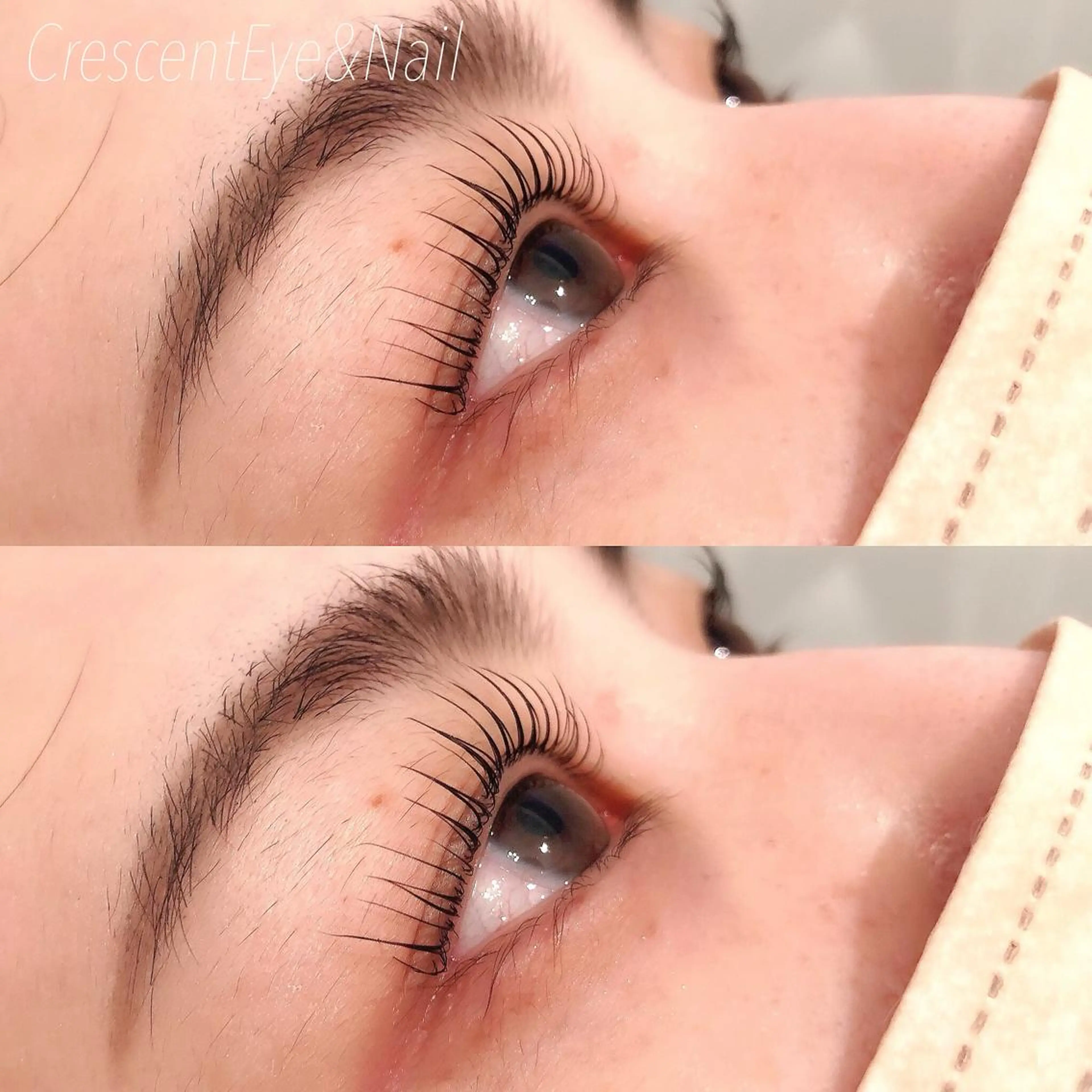 マツエク・マツパ パリジェンヌラッシュリフト マツエク 【Crescent Eye 】Runaのマツエク・マツパデザイン