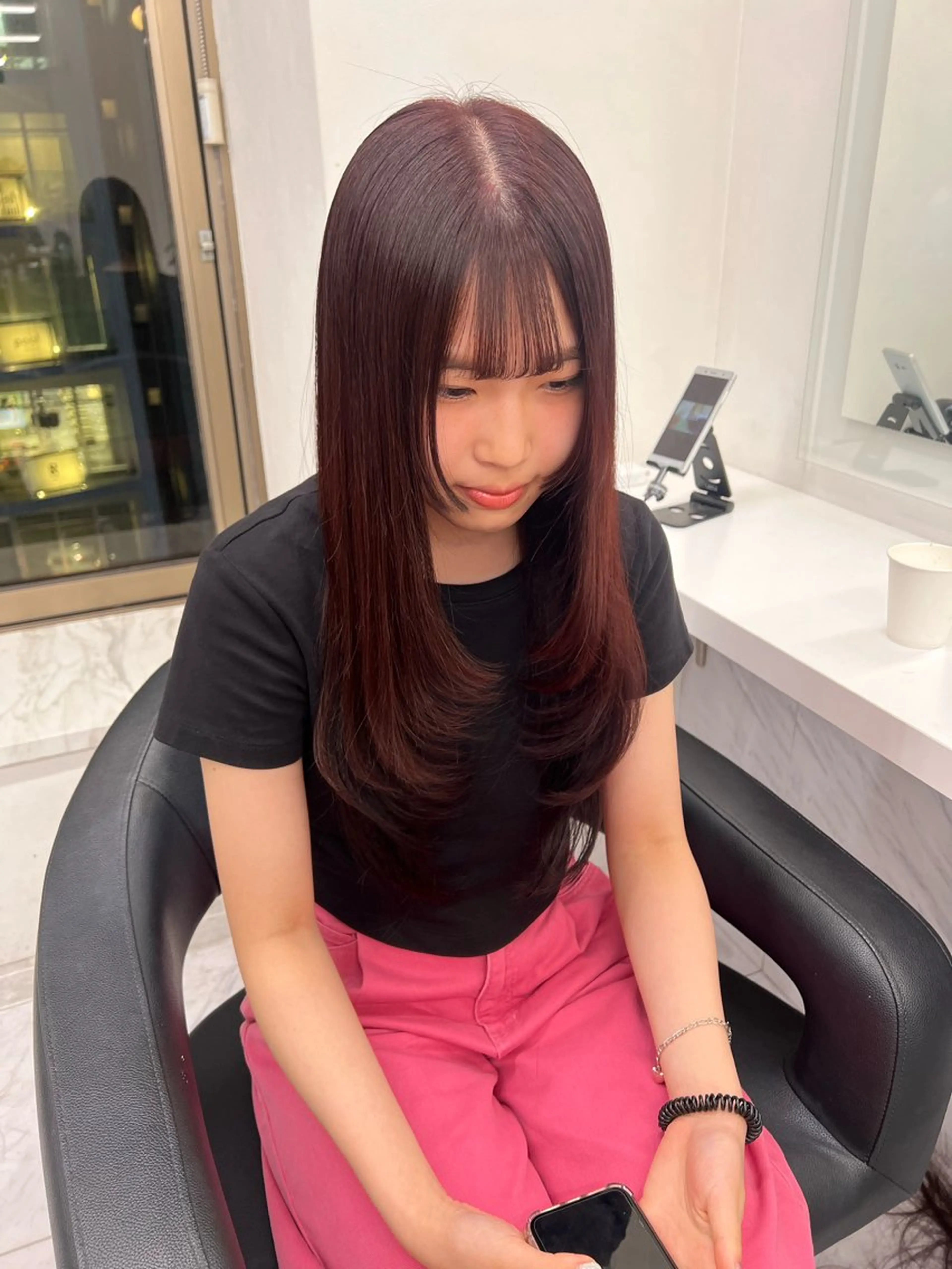 ロング カラー 韓国レイヤーカット /REIのヘアスタイル