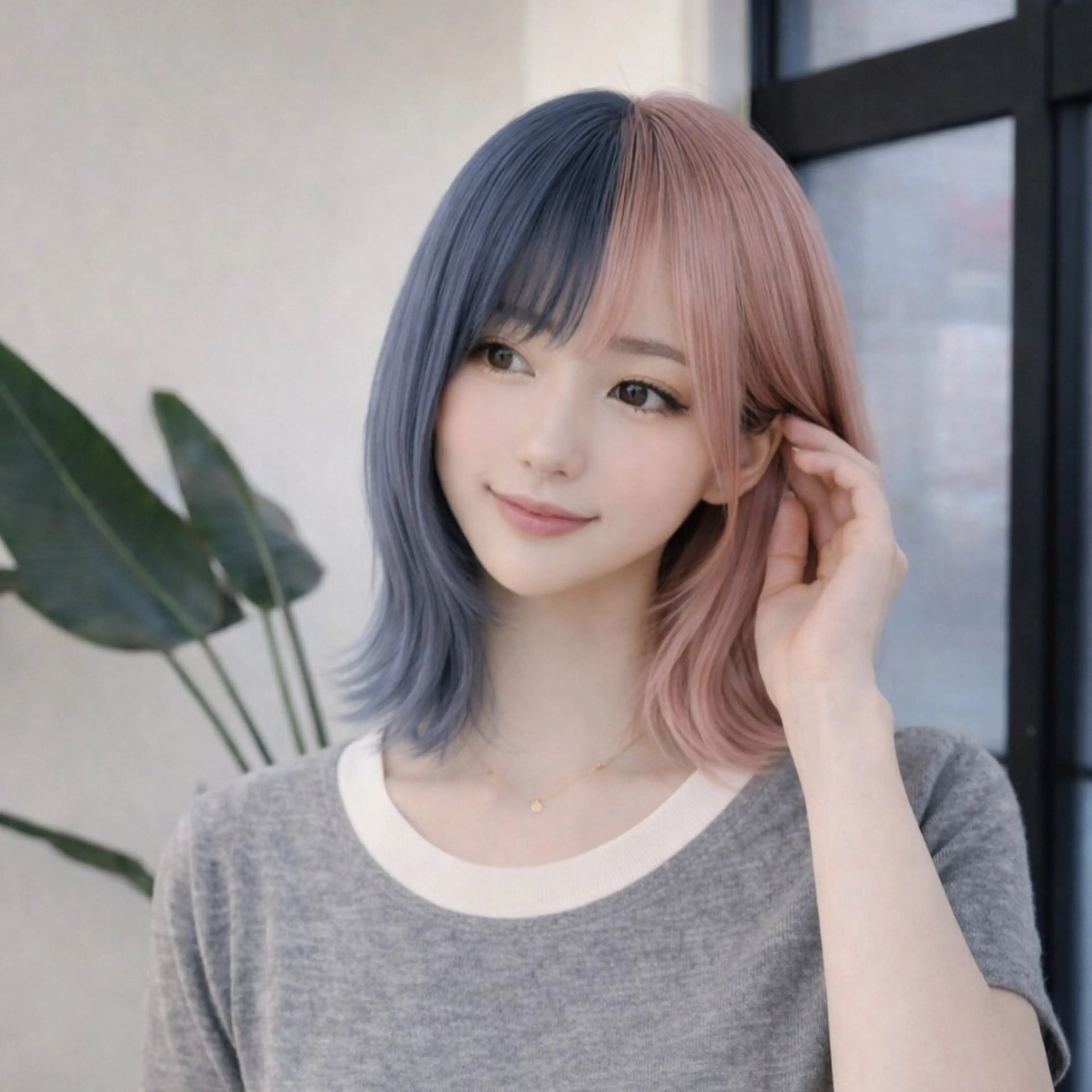 ミディアム RIENS Xrea nanamiのヘアスタイル