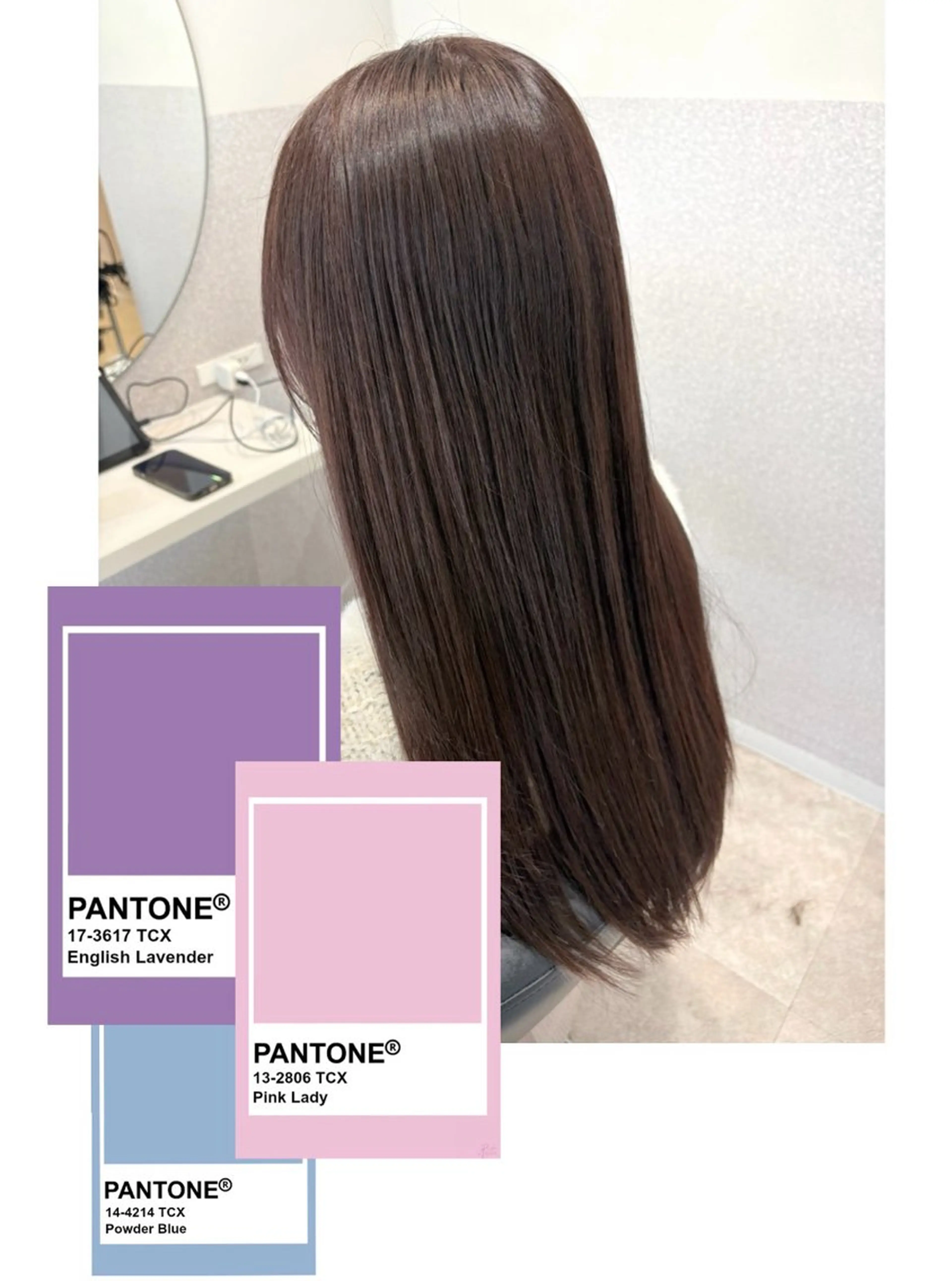 ロング カラー ラベンダーカラー ラベンダーピンク ピンクカラー カット ヘアカラー 女性リピ90%🍨 🩷佐藤みずきのヘアスタイル