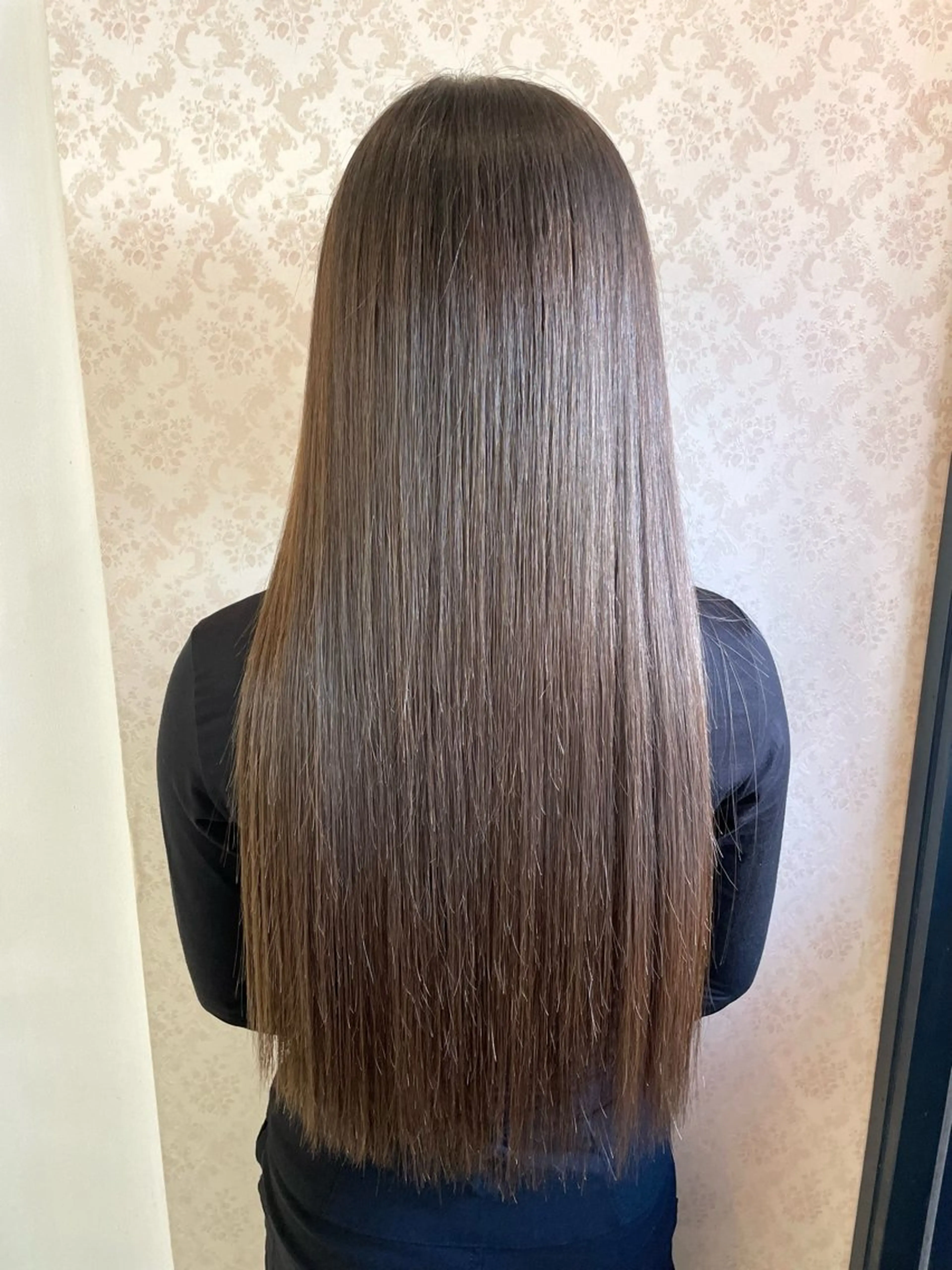 ロング 縮毛矯正 ヒヨシ ルナのヘアスタイル