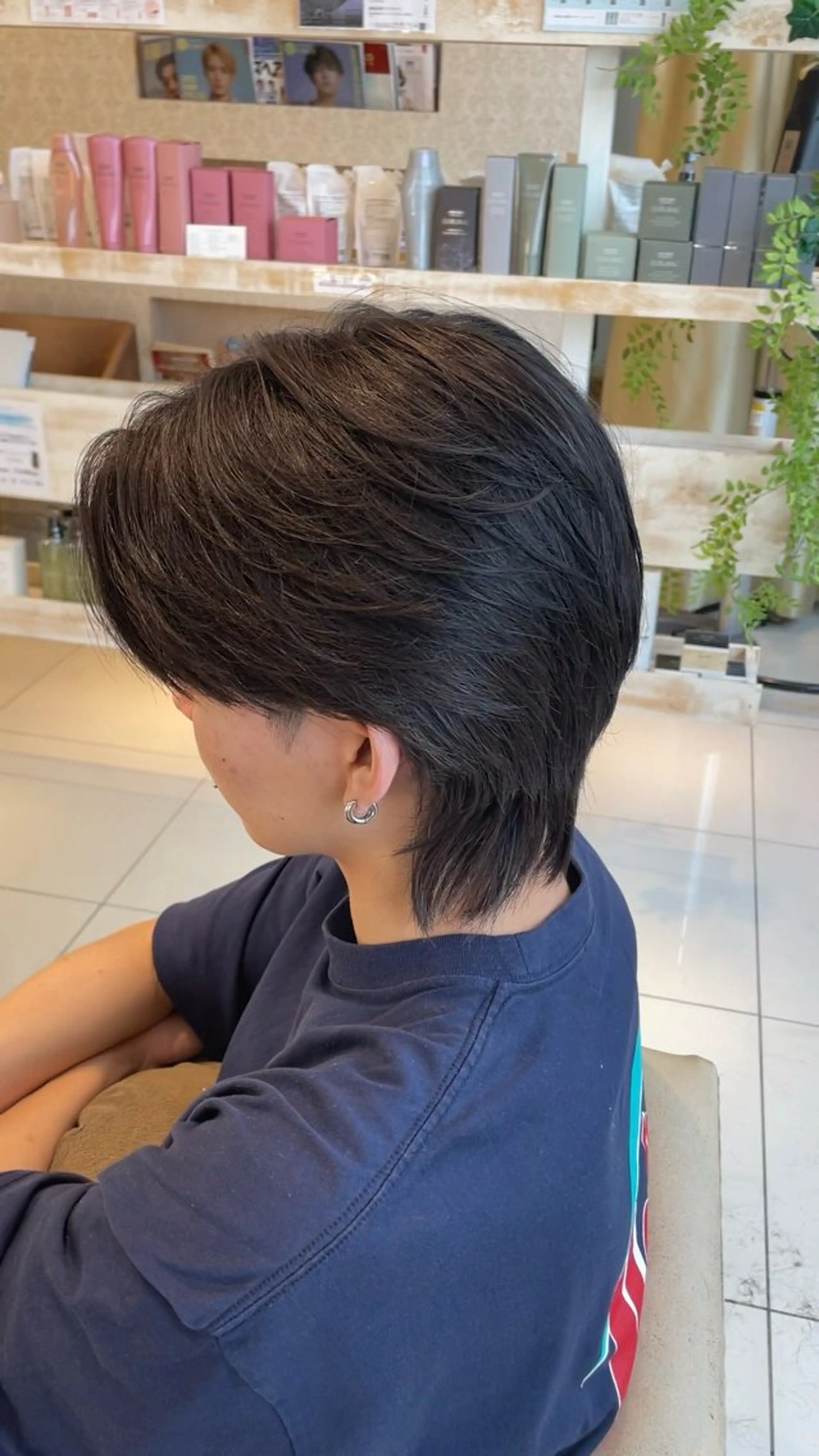 ミディアム パーマ メンズ カット 縮毛矯正 本厚木|縮毛矯正/ 酸性スト専門サロンのヘアスタイル