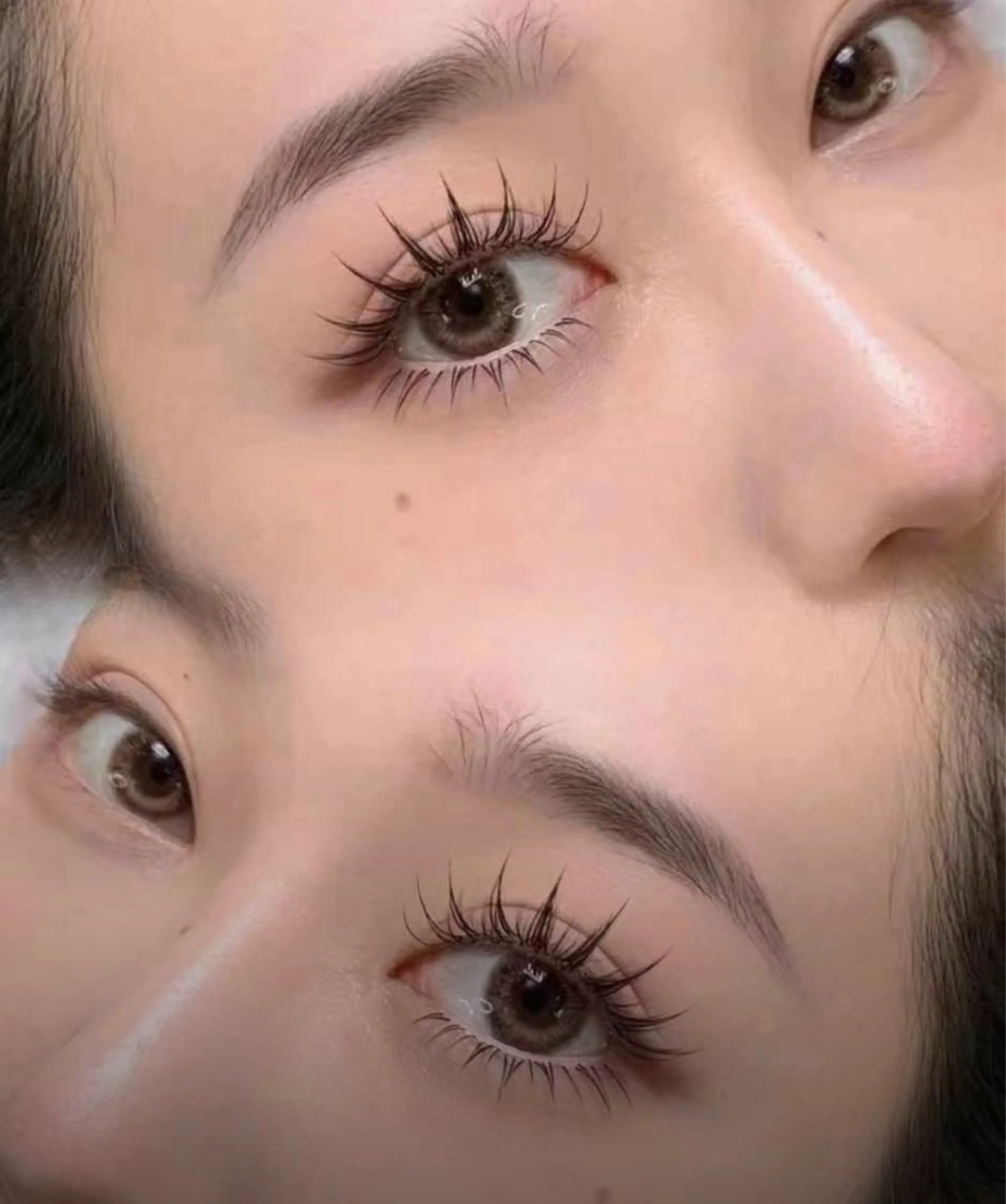 デザイン選べるワンホンマツエク【ハイブリッドフラットラッシュ】140本の写真