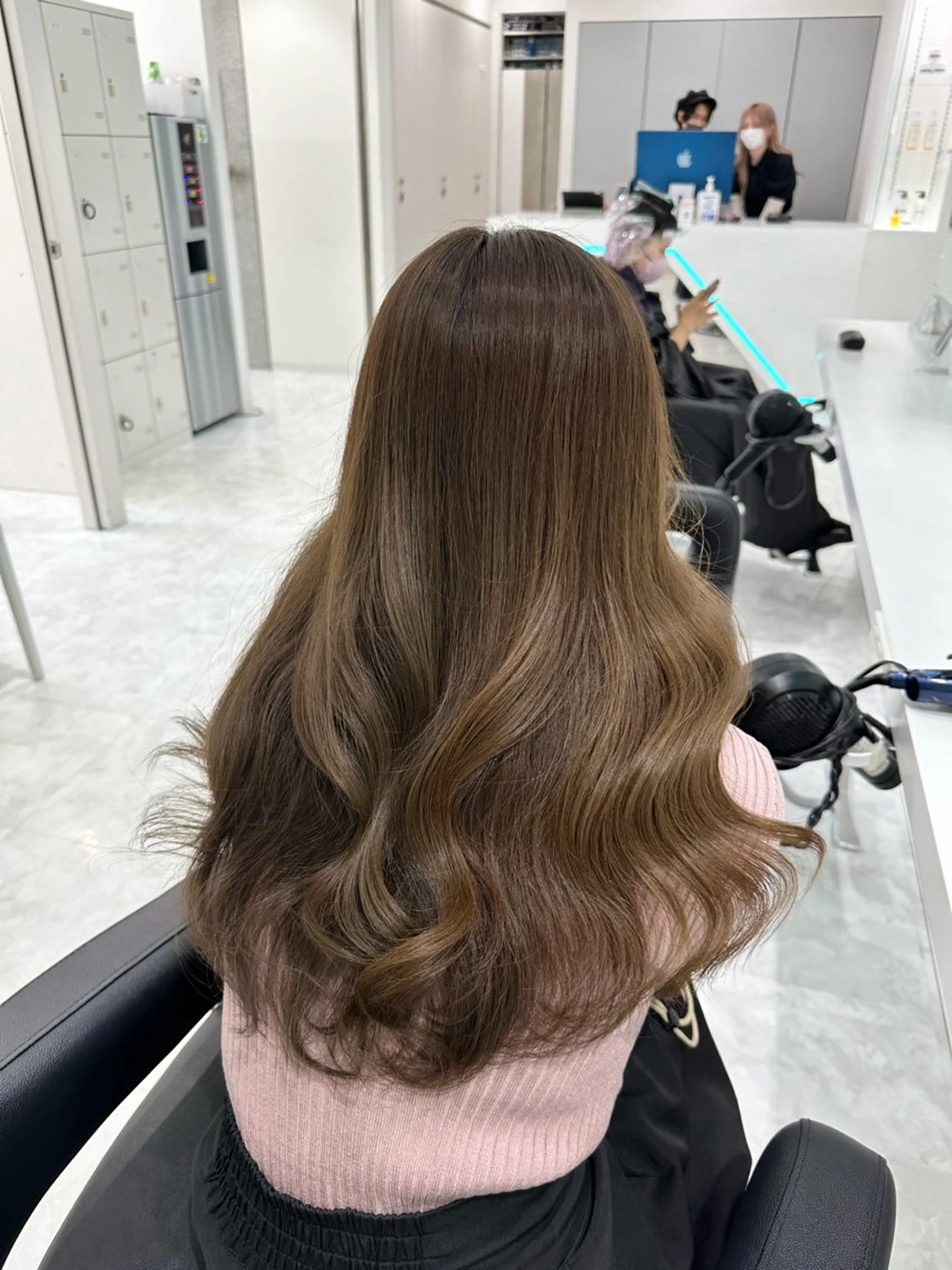 セミロング カラー ヘアカラー ♡上品韓国髪♡ブラ ウン/SAYATOのヘアスタイル