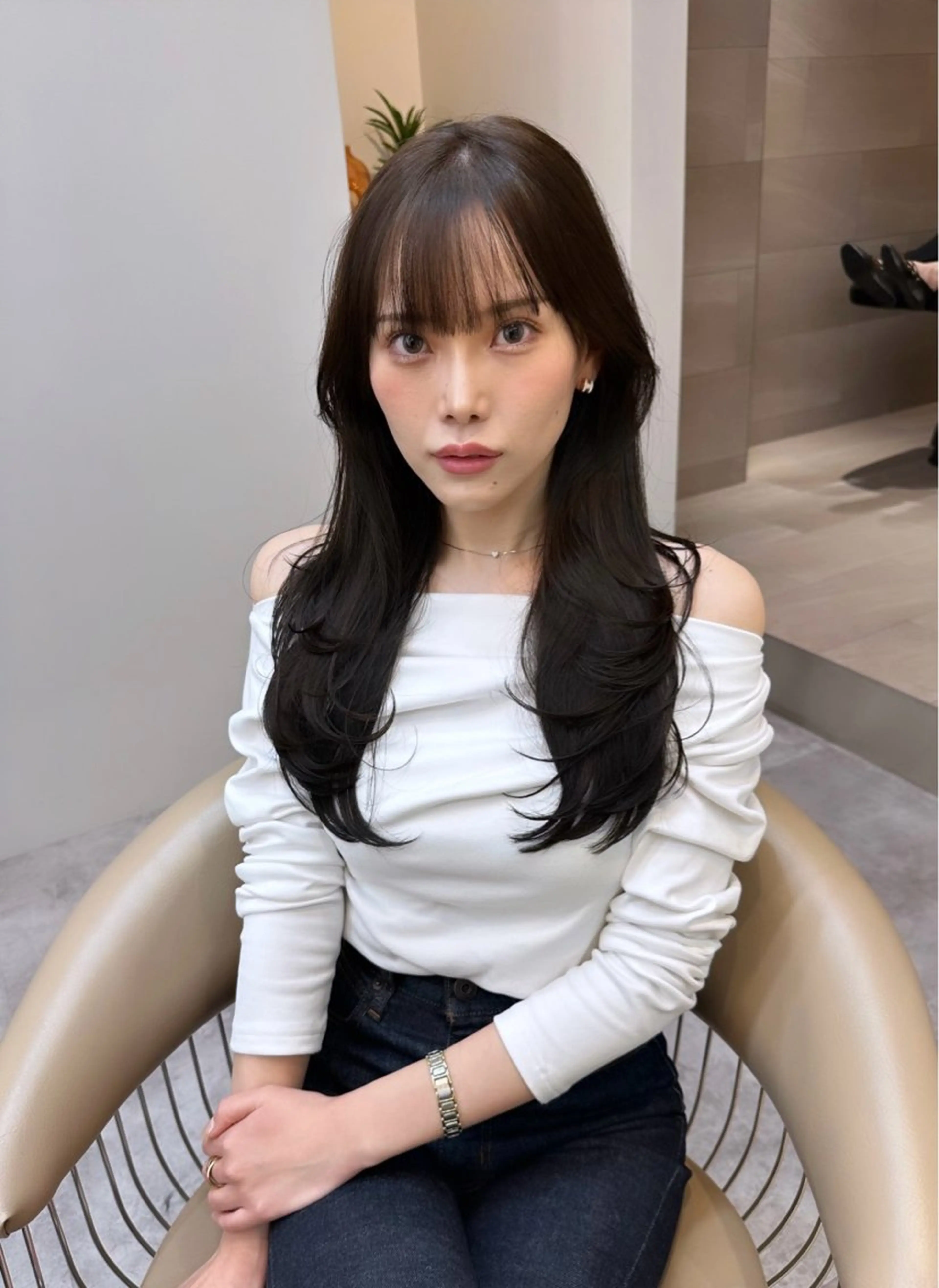 【❣️人気No.1❣️】🌈韓国風レイヤーカット🌈＋✨カラー✨＋✨選べる髪質改善トリートメント✨の写真