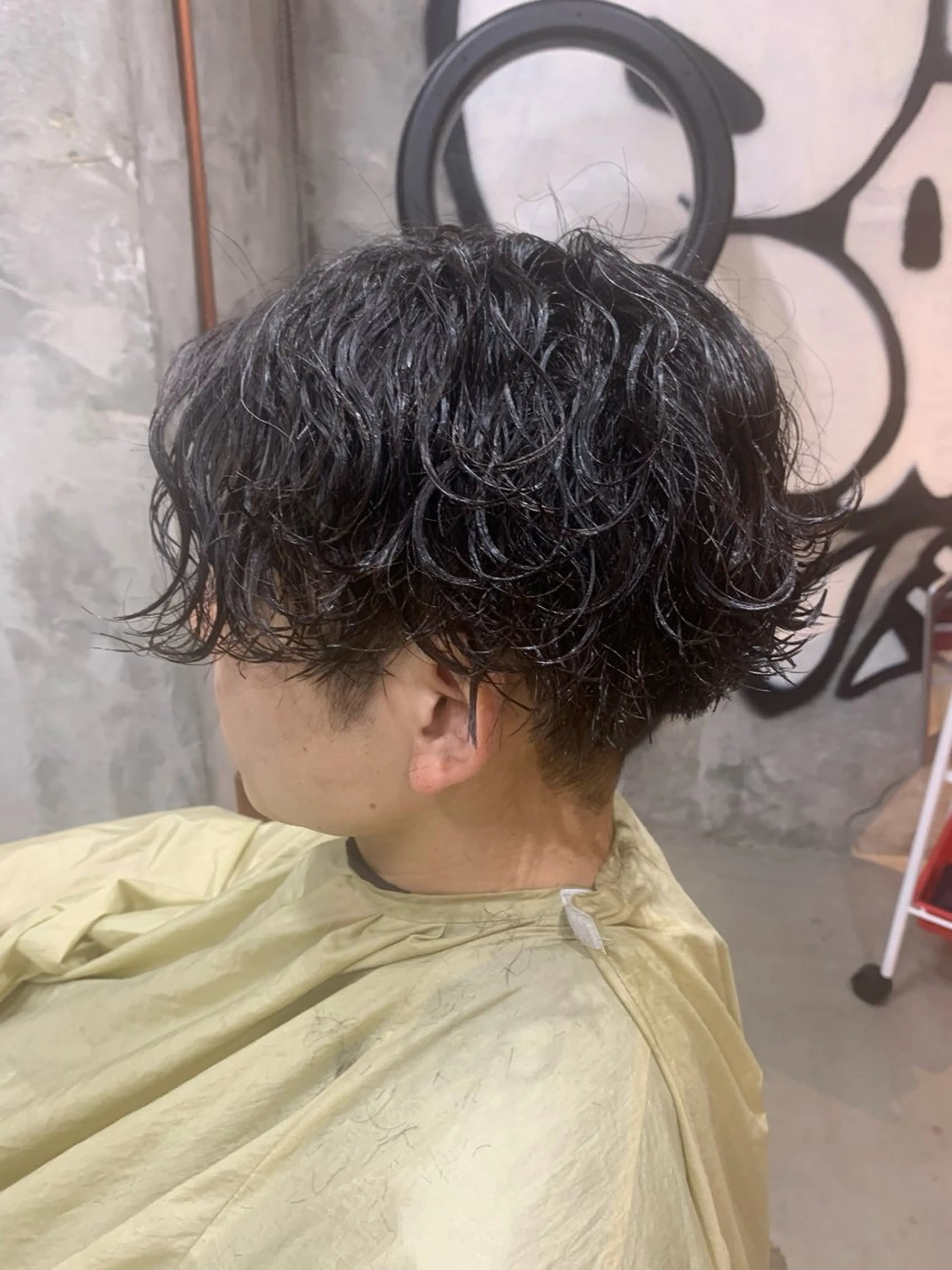 パーマ メンズ マッシュ メンズパーマ 波巻きパーマ カット パーマ ⚡️メンズパーマ特化 mens支持◎/忠地のヘアスタイル