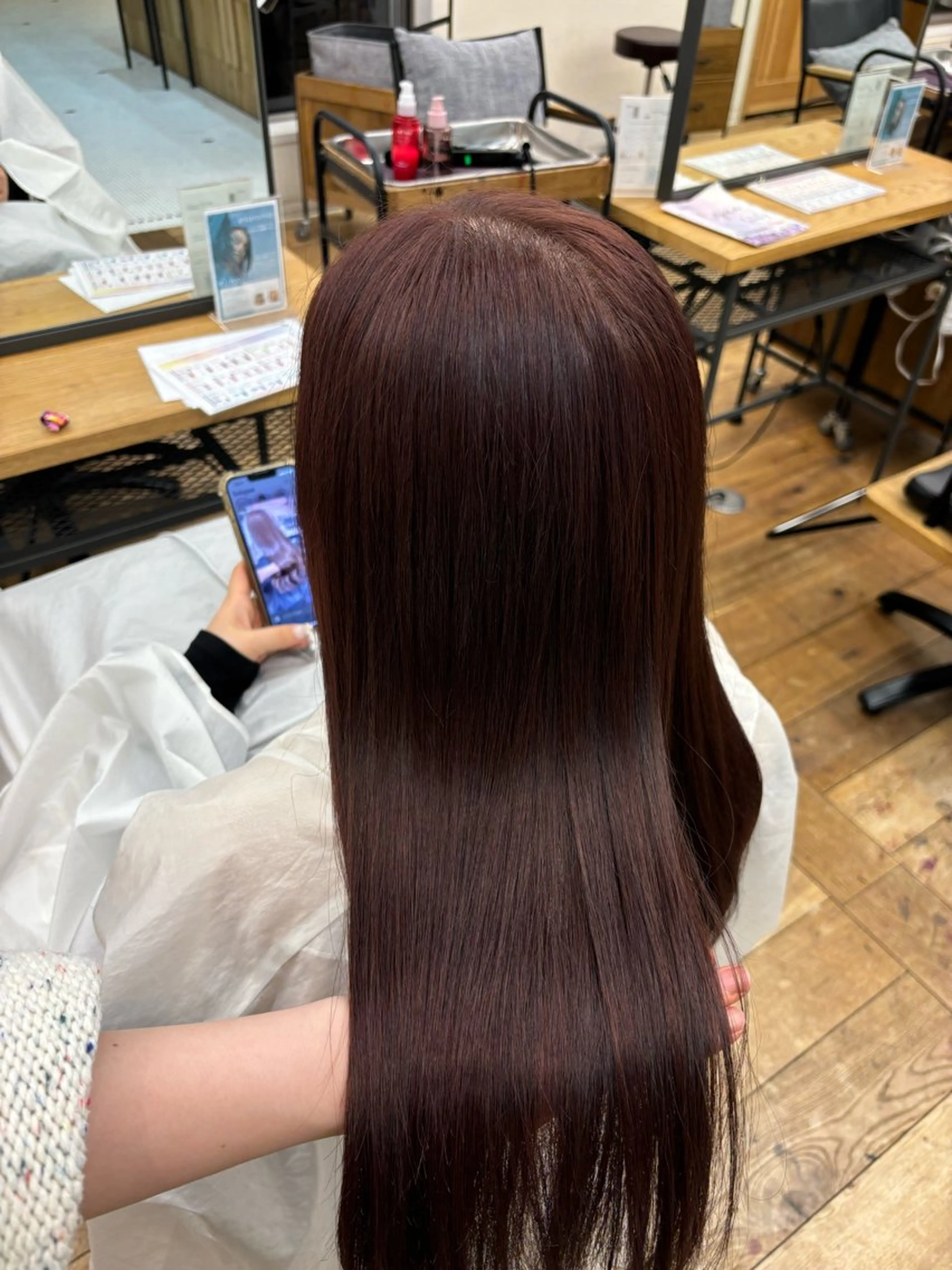 ロング カラー よこやま なぎさのヘアスタイル