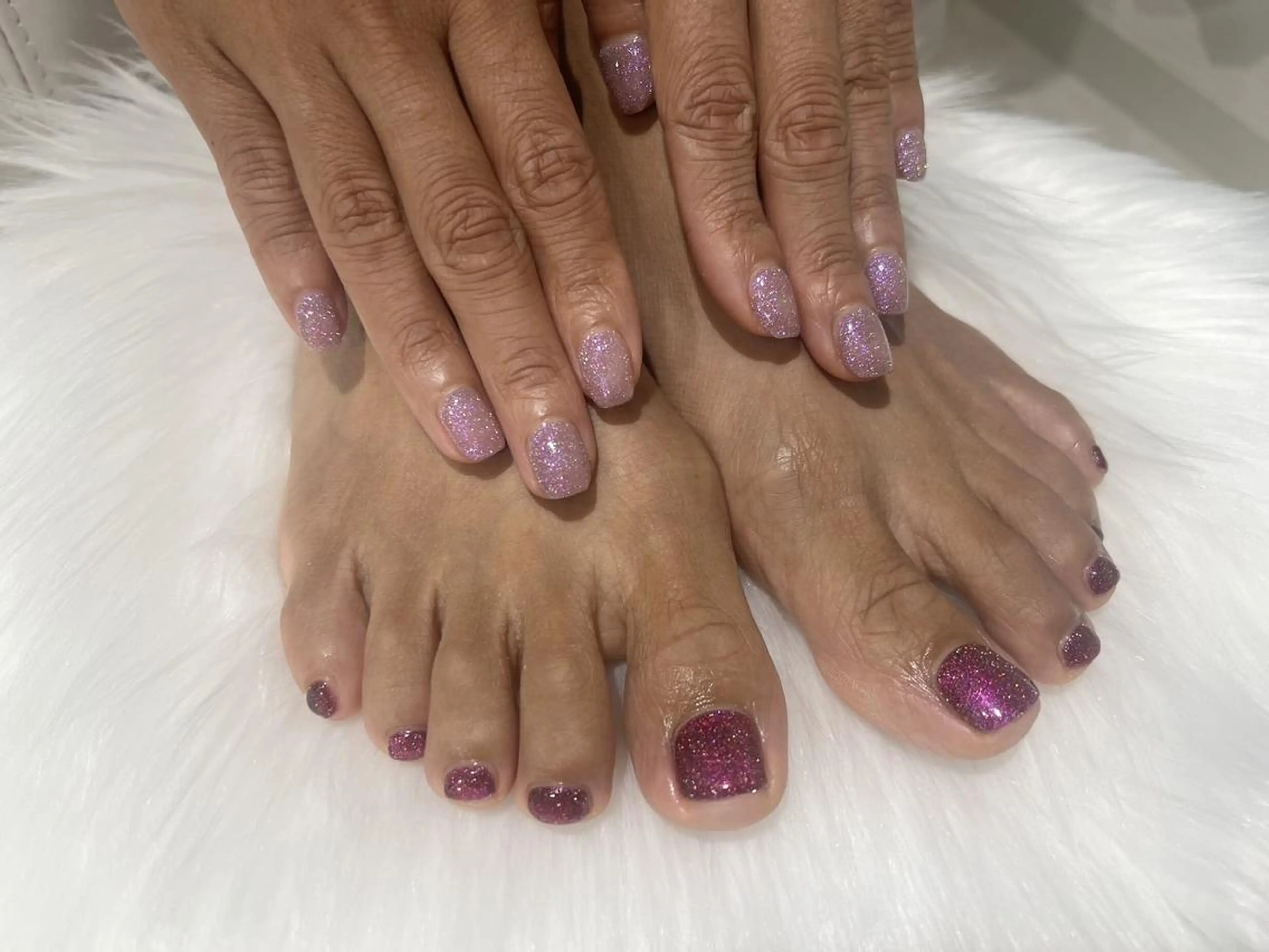 ネイル フラッシュネイル フットネイル 韓国ネイル ラメ(グリッター) Nail Salon Lindaのネイルデザイン