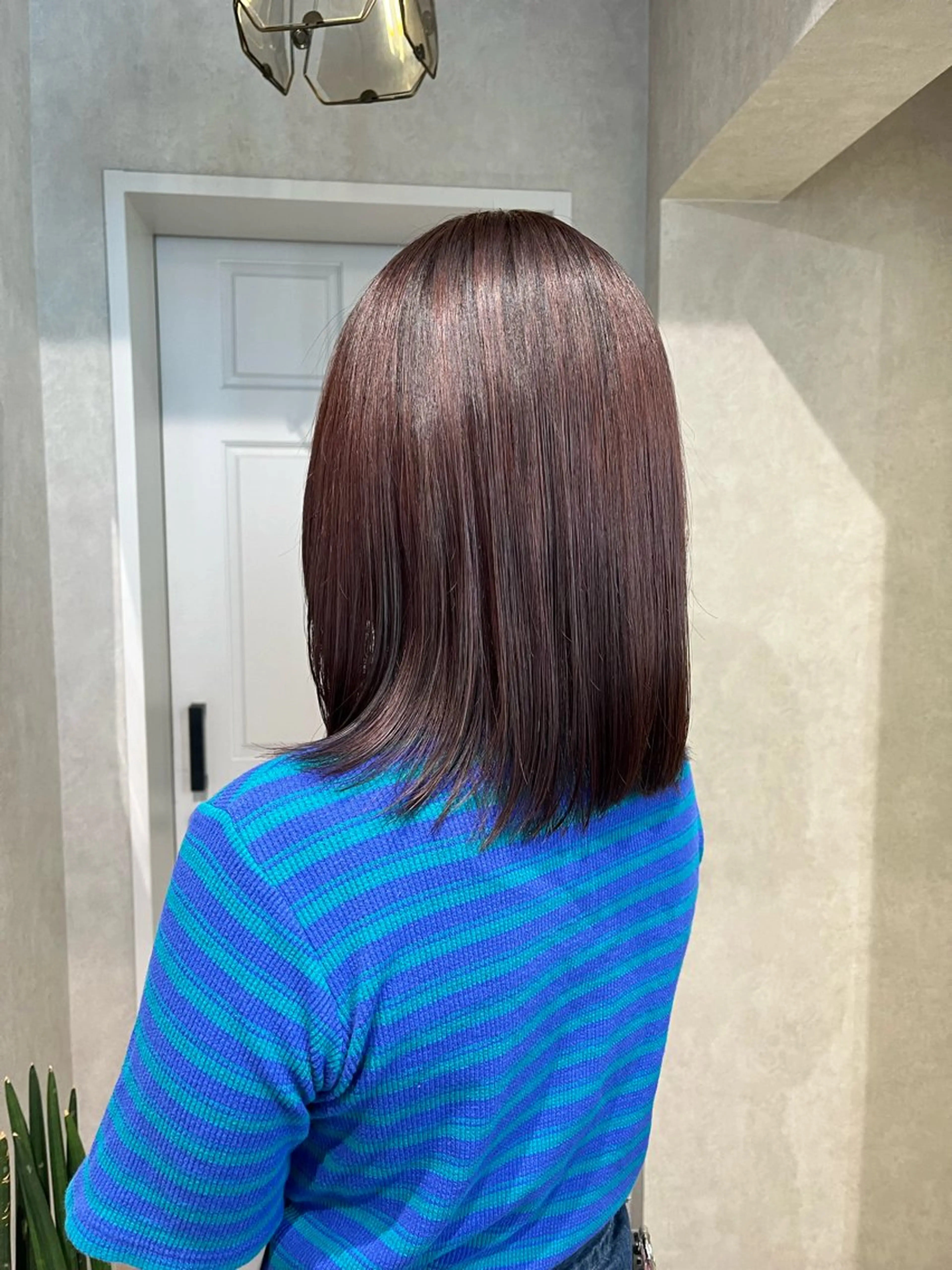 ミディアム カラー ブラウンカラー ハイライトカラー ピンクカラー ピンクブラウン ハイライト ヘアカラー 艶ハイトーン/ 輝保🤍✨のヘアスタイル