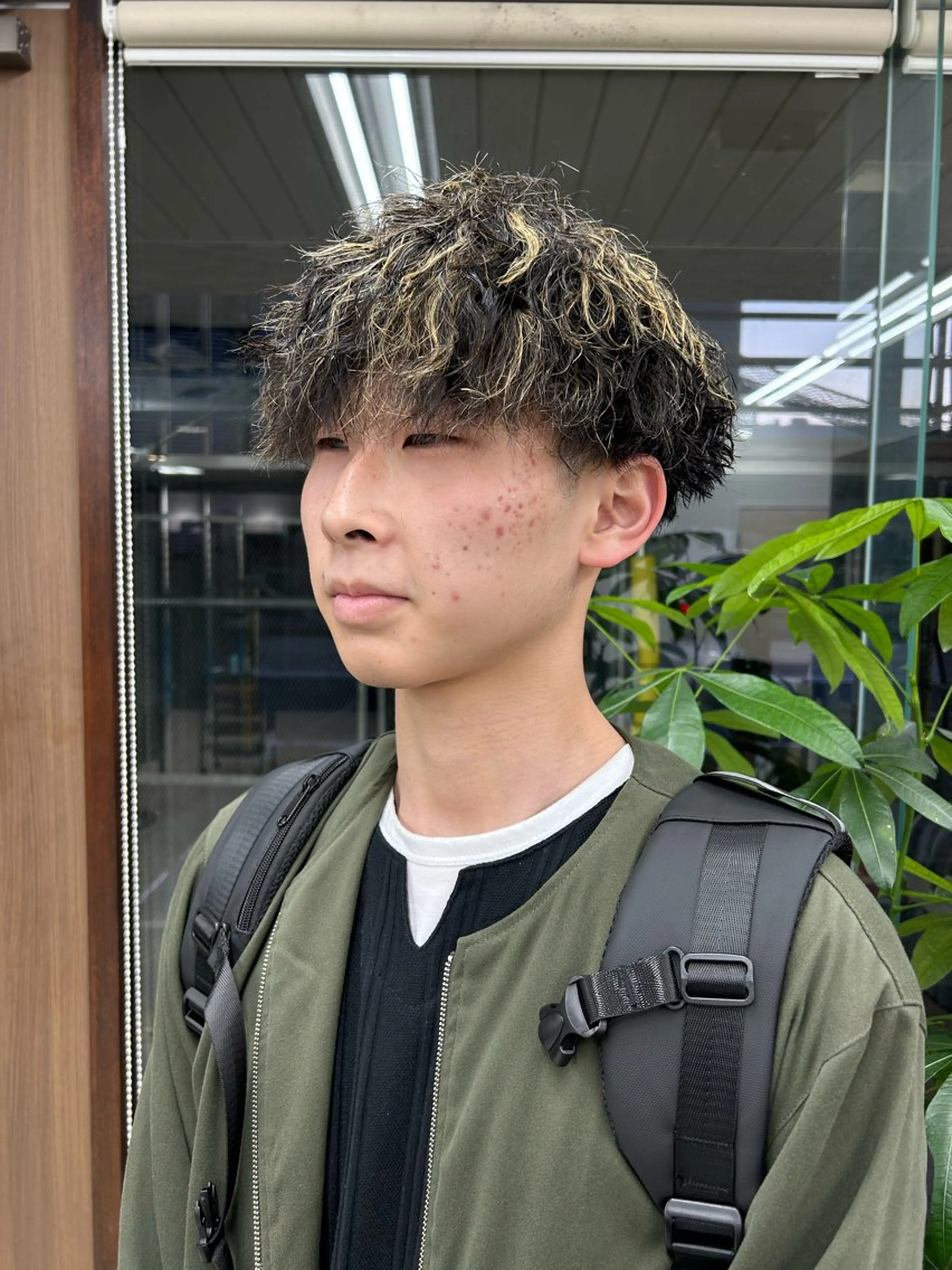 ショート カラー パーマ メンズ メンズメッシュ メッシュ メンズパーマの達人 /タカシマ　ダイスケのヘアスタイル