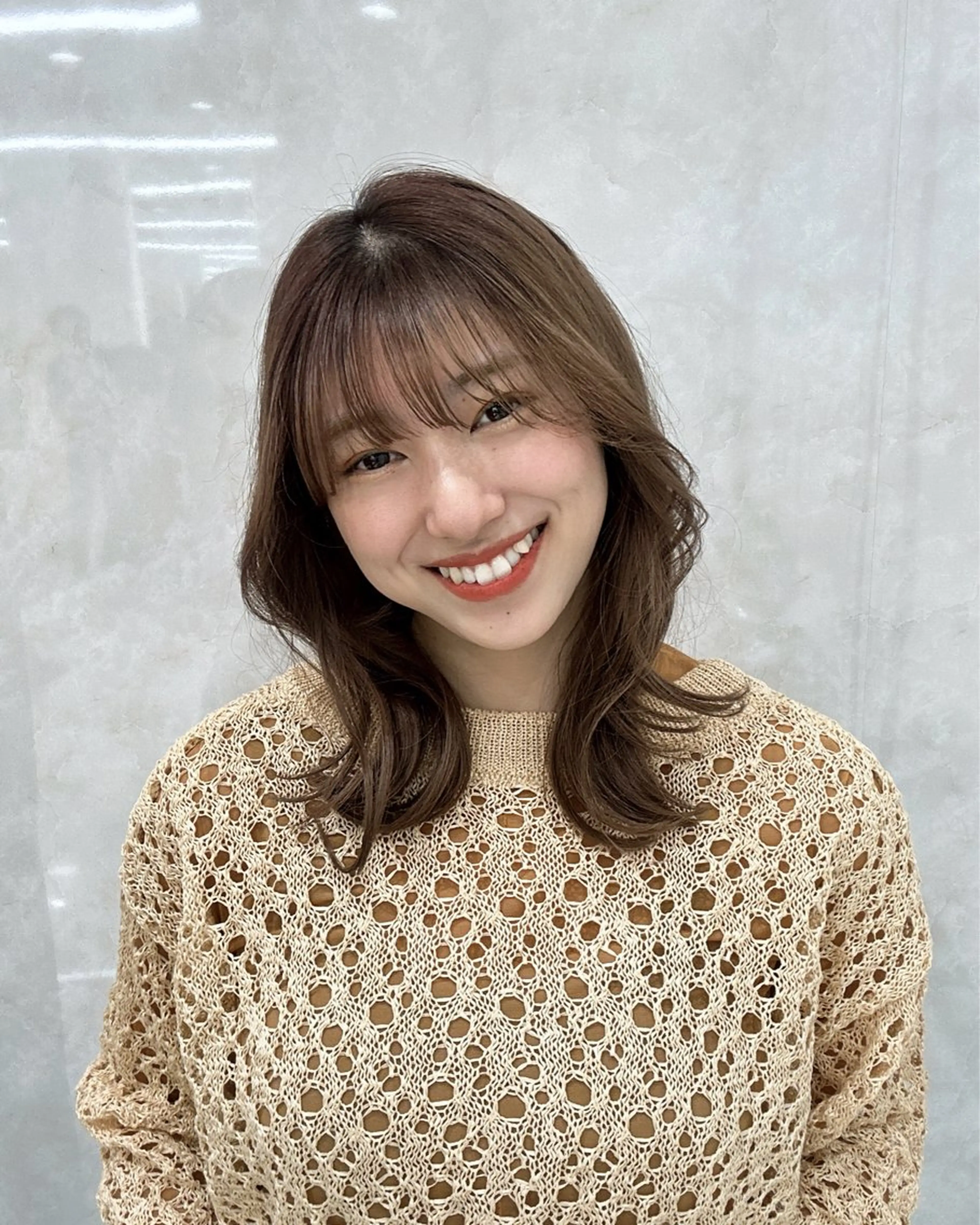 ミディアム 森田 真由香のヘアスタイル