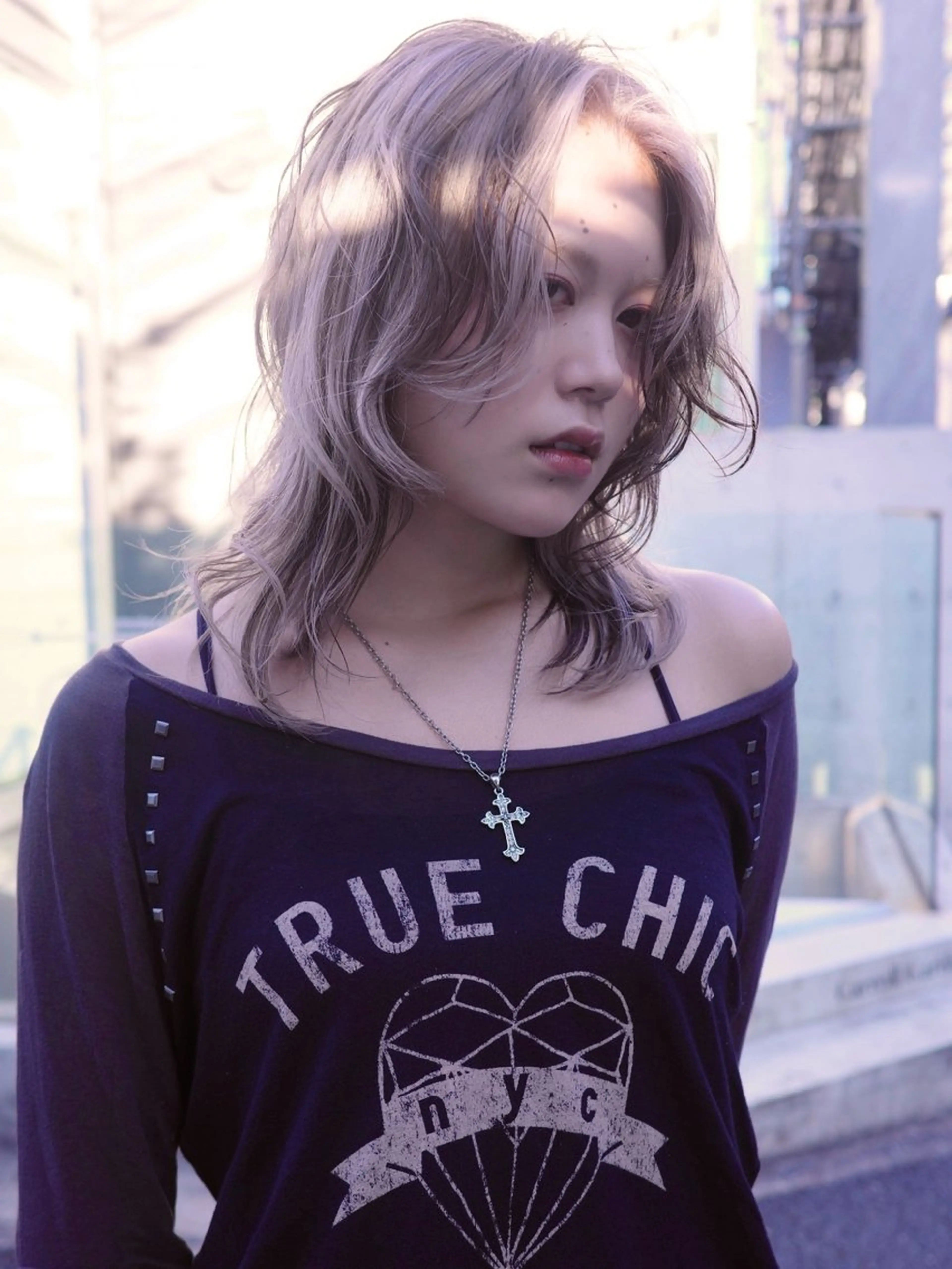 ミディアム カット ヘアカラー トリートメント 田中 里奈のヘアスタイル