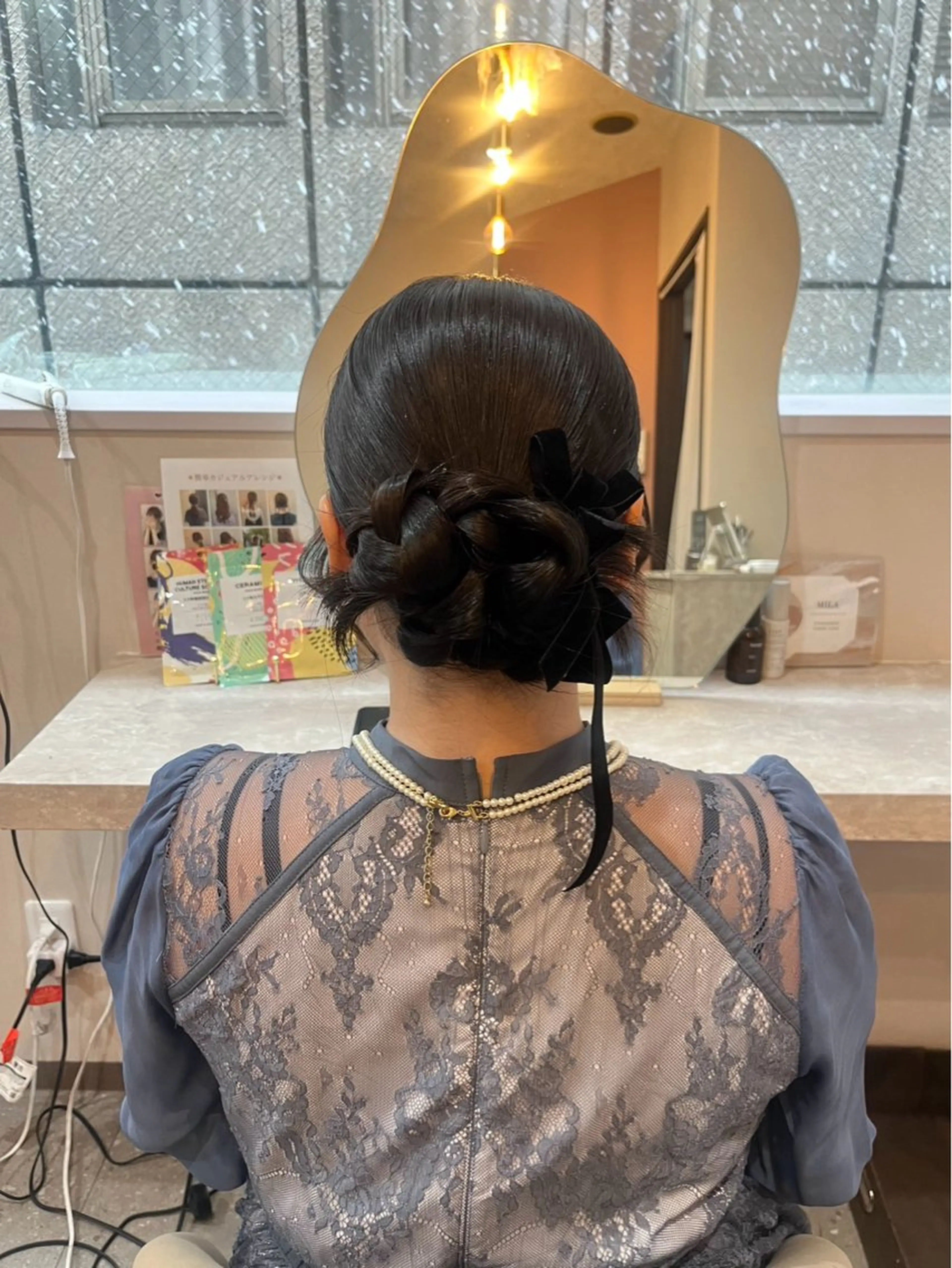 ヘアアレンジ ヘアセット Mila hinaのヘアスタイル