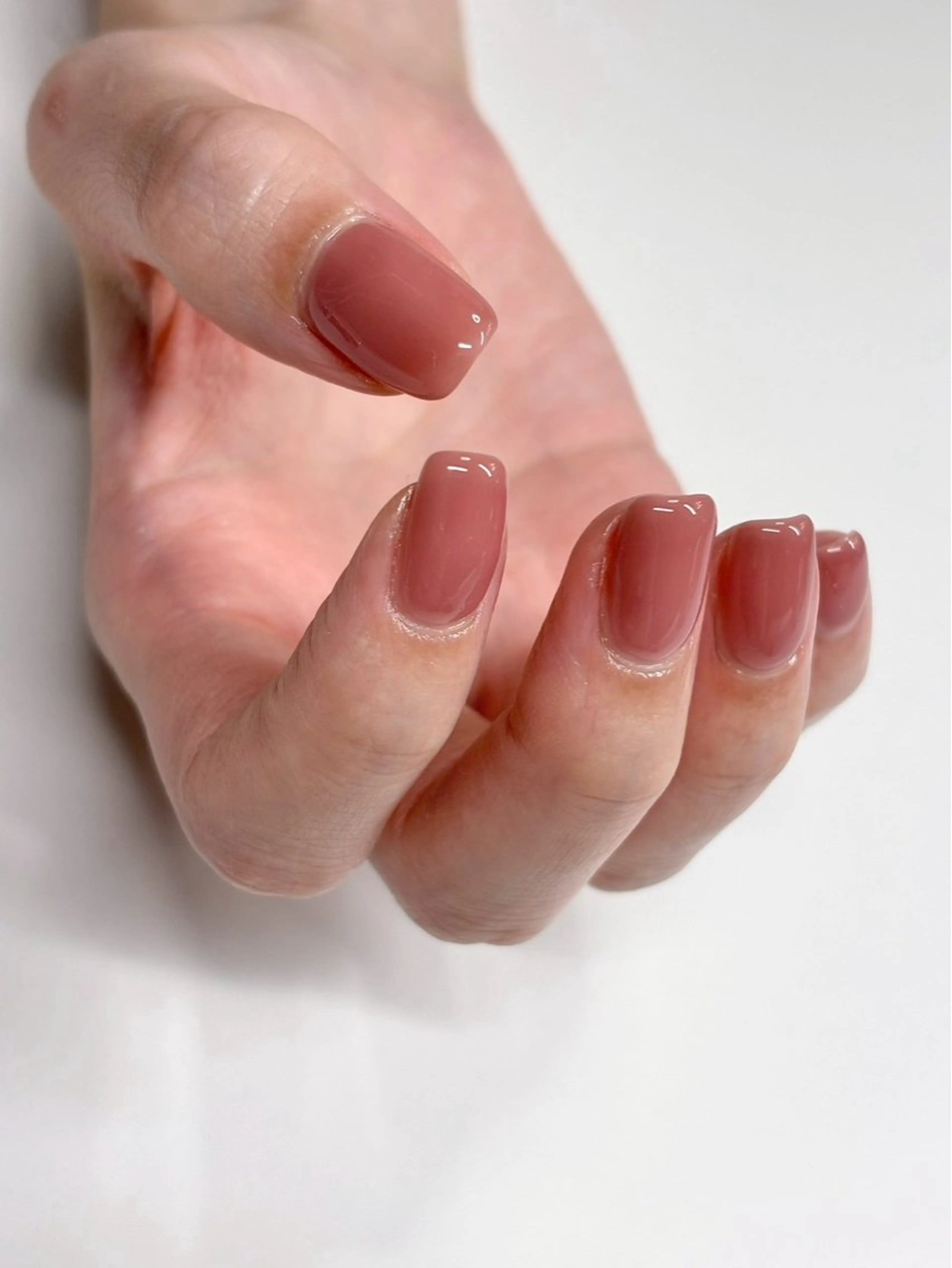 ネイル オフィスネイル ワンカラーネイル シンプルネイル ハンドネイル iconail 下北沢 NONのネイルデザイン