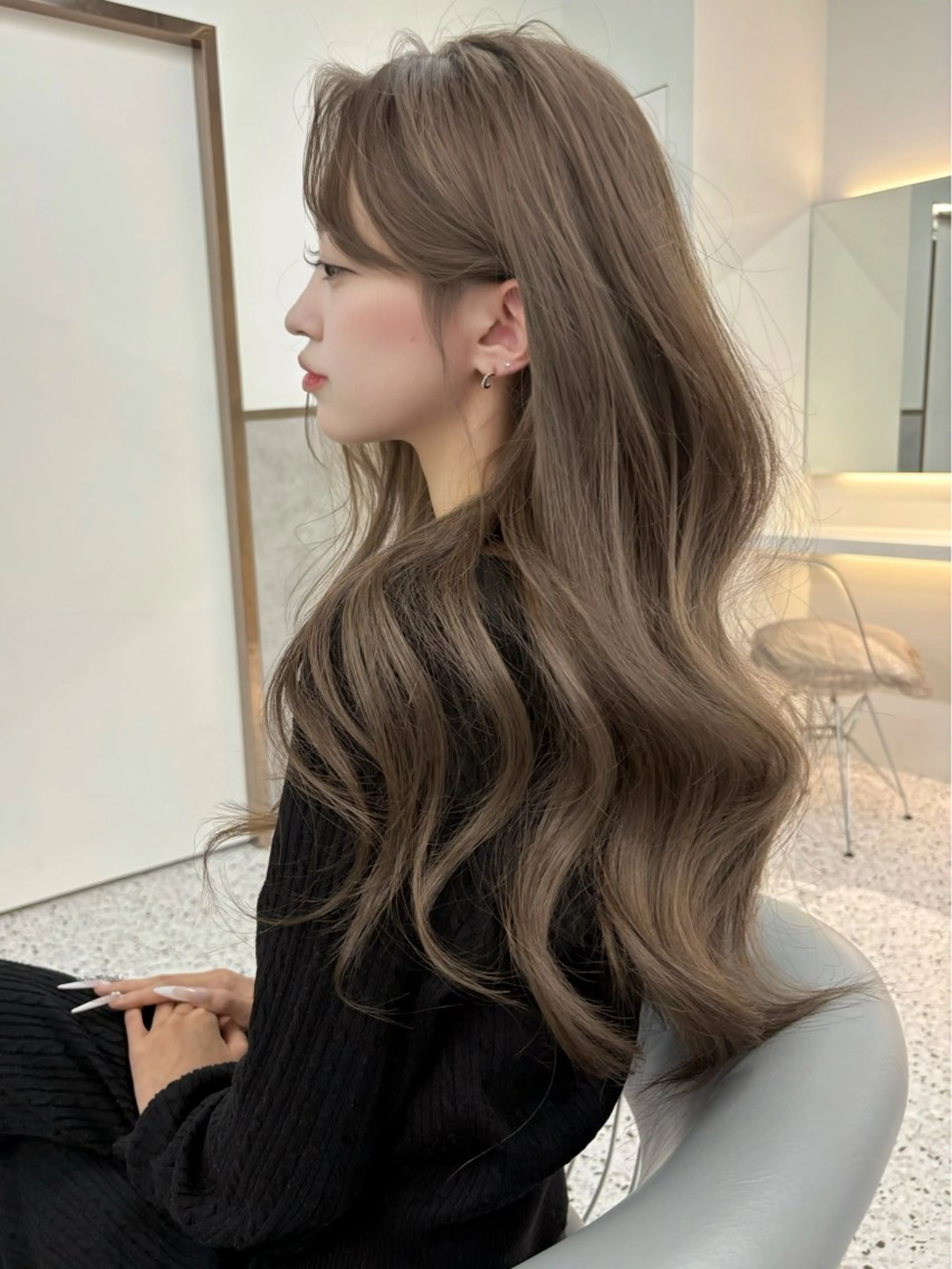 ミディアム ヘアカラー トリートメント 🎀似合わせカット/ 透明感カラー/翼🎀のヘアスタイル