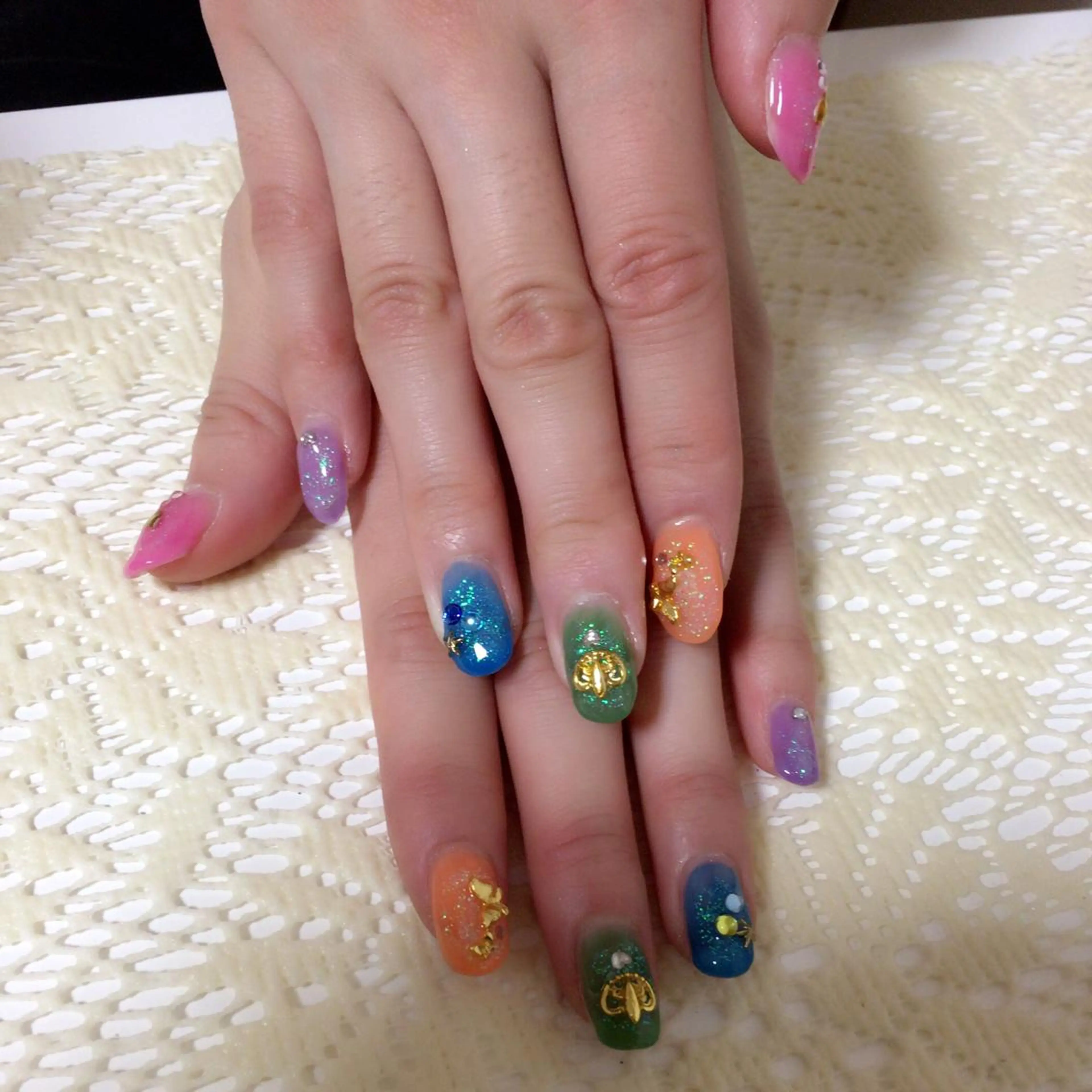 ネイル ジェルネイル ハードジェル 藤 あやのネイルデザイン